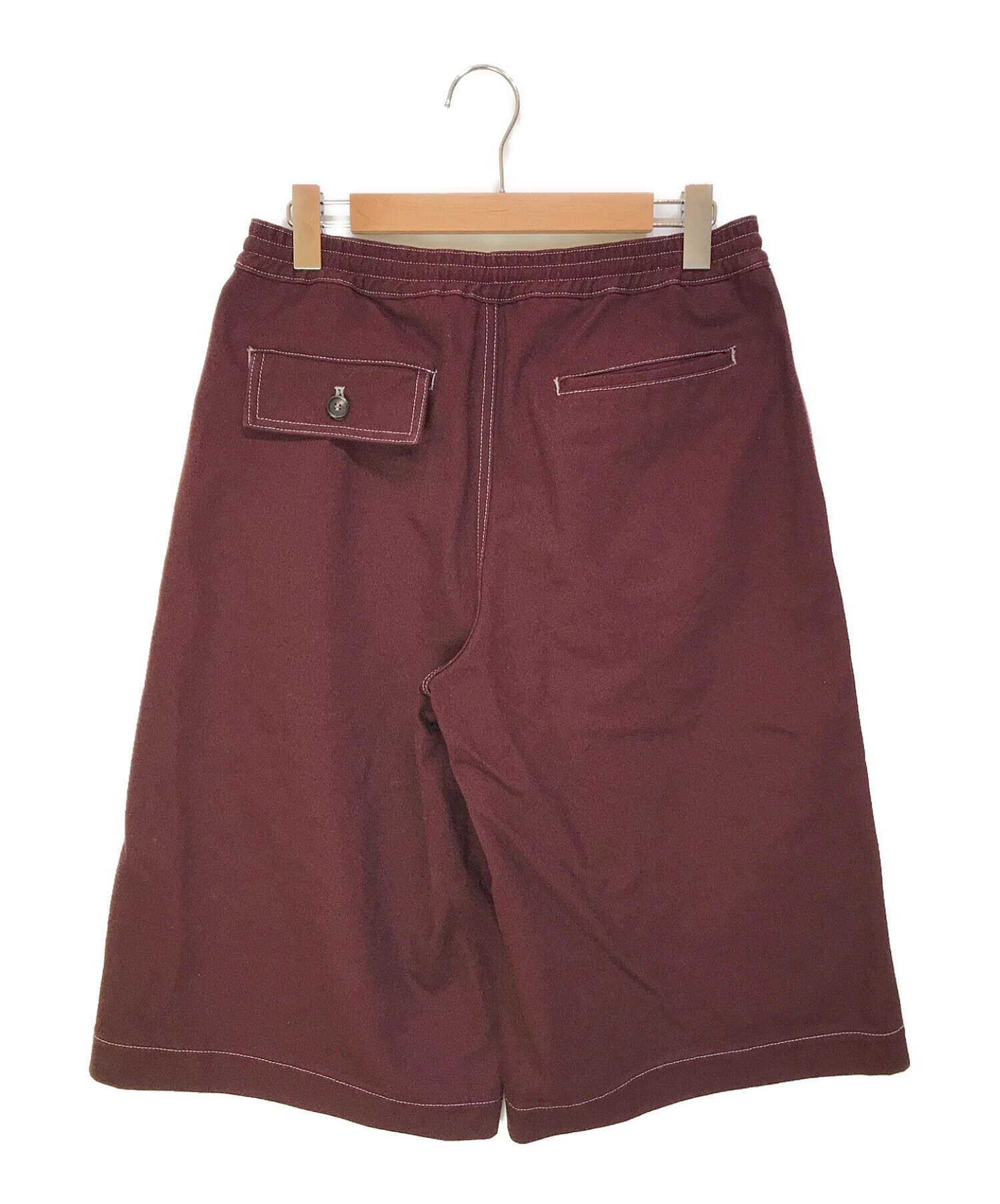 中古・古着通販】MARNI (マルニ) バギーハーフパンツ バーガンディー