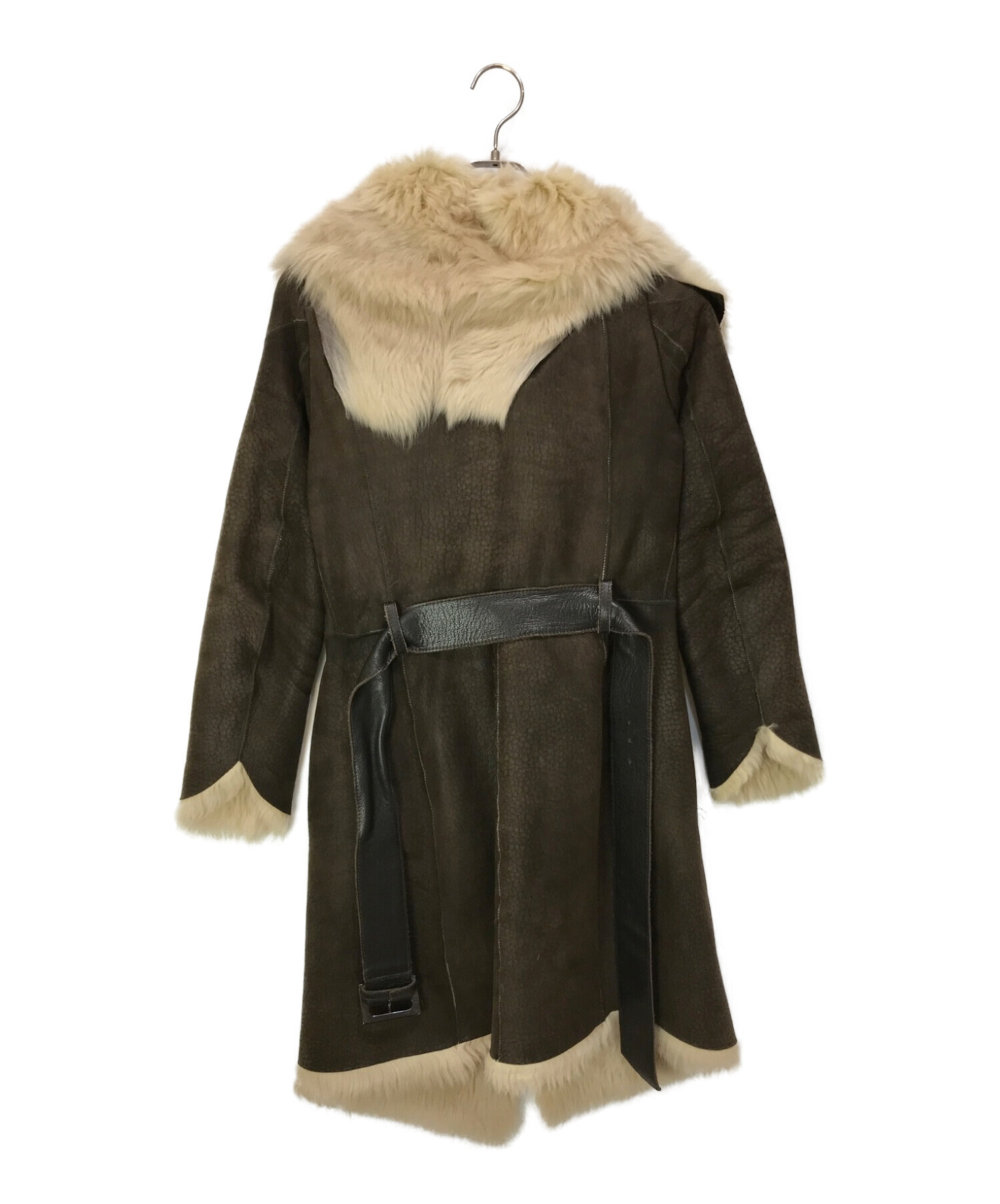 KARL DONOGHUE / ムートンコート/40/羊革/ 中古・古着通販】Karl Donoghue (カールドノヒュー) ダブルボタン