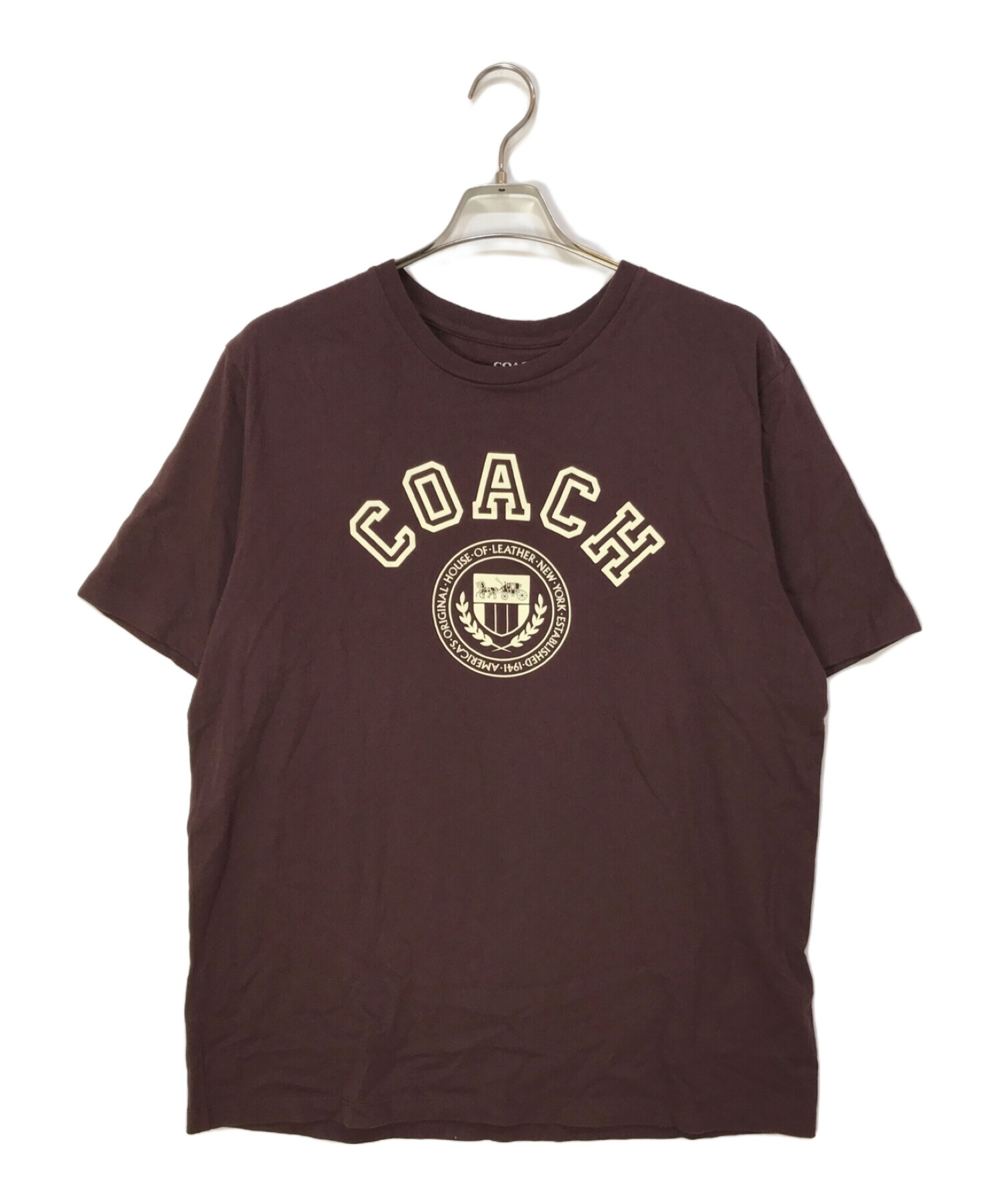【新品本物】COACHコーチグラフィックTシャツロンTブラウンオーガニック完売茶 新品本物】COACHコーチグラフィックTシャツロンTブラウン