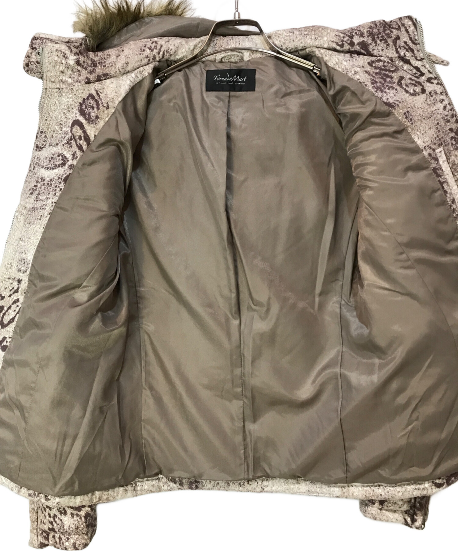 SALE】TORNADO MART ジャケット.T/C スエードレオパードブルゾン 