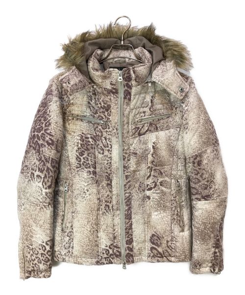(美品) トルネードマート 2way スエード ジャケット レオパード ファー トルネードマート T/C スエードレザー レオパード 豹柄 ライダース