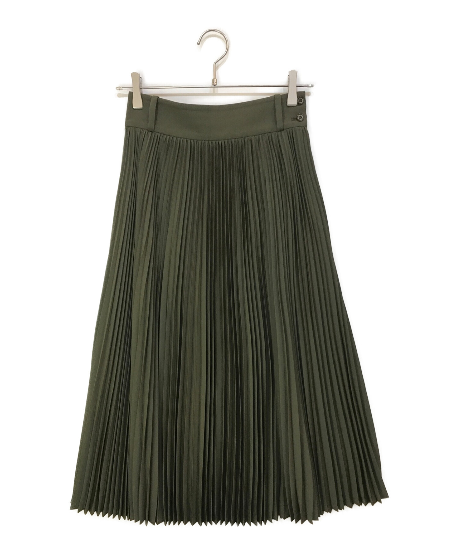 中古・古着通販】HYKE (ハイク) 18AW プリーツ スカート グリーン