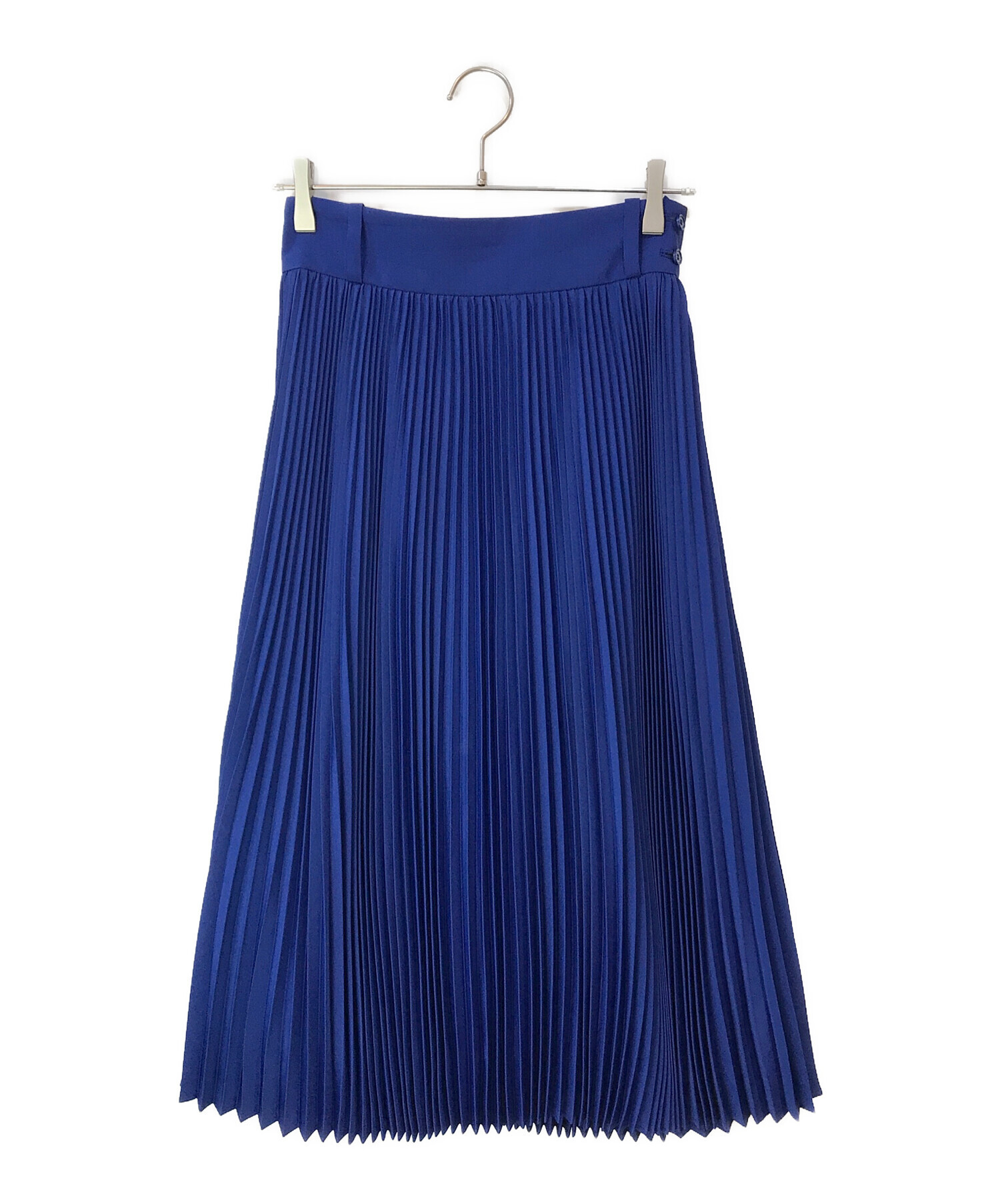 中古・古着通販】HYKE (ハイク) プリーツロングスカート ブルー
