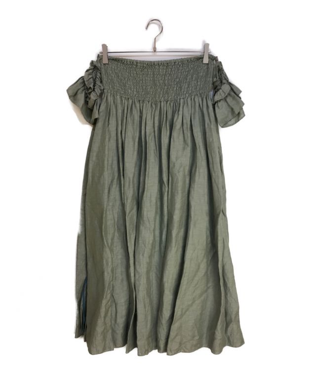 中古・古着通販】MYLAN (マイラン) Shearing Bare Dress グリーン  