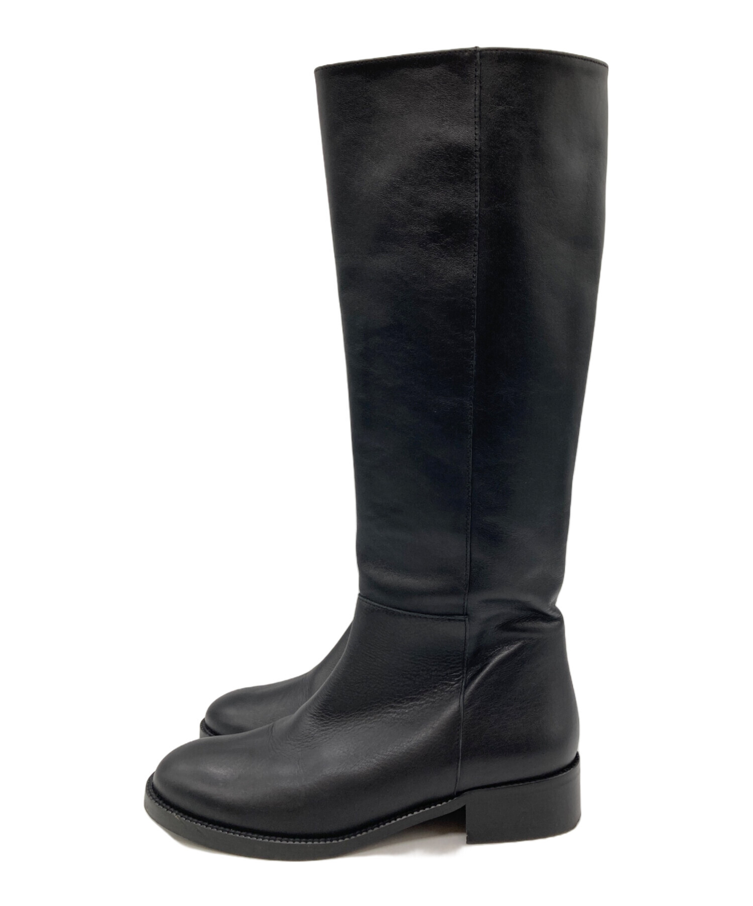 REMME レメ ロングブーツ 37 ブラック 新品未使用品 中古・古着通販】REMME (レメ) ロングブーツ ブラック サイズ:37