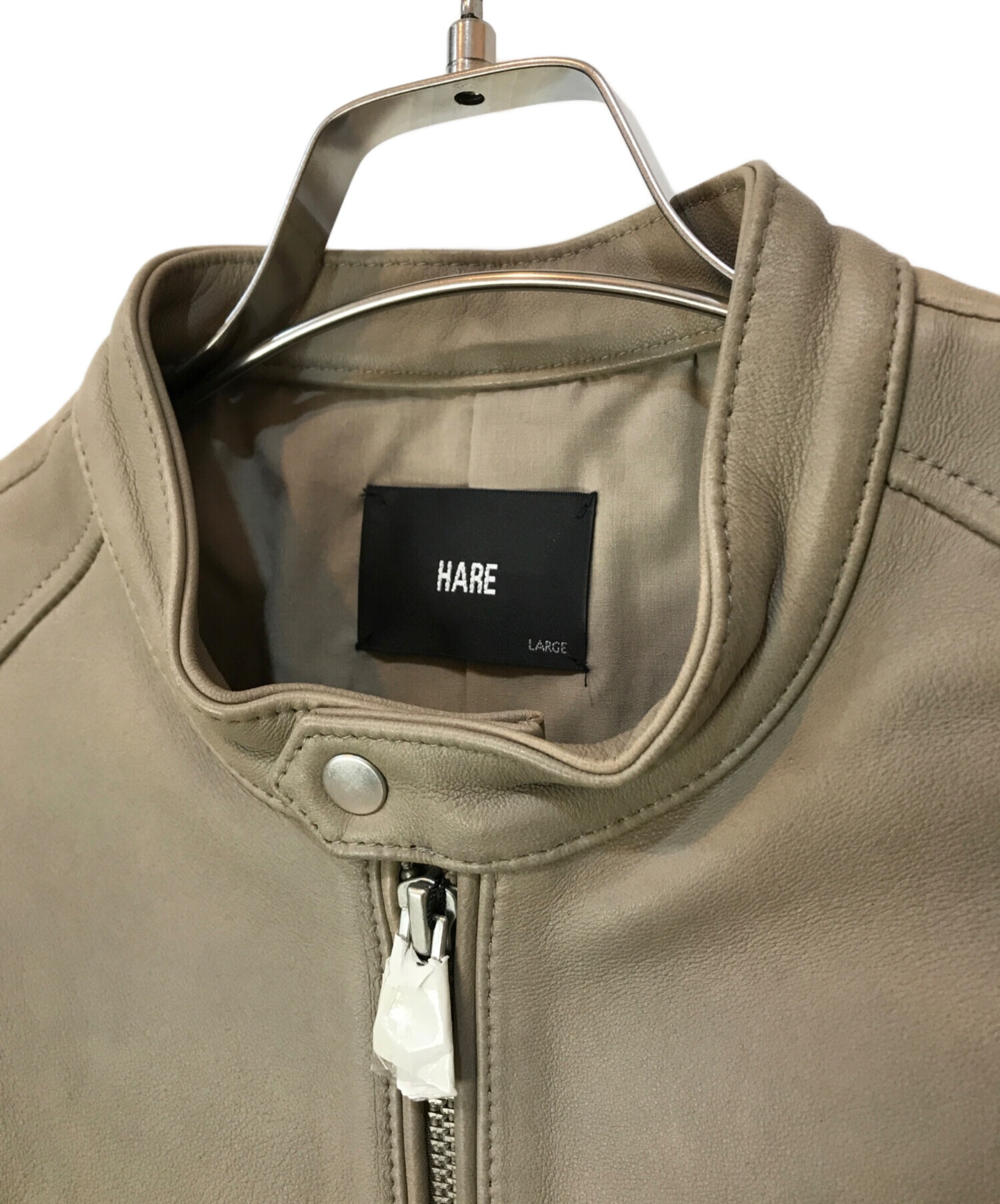 中古・古着通販】HARE (ハレ) レザーシングルライダースジャケット