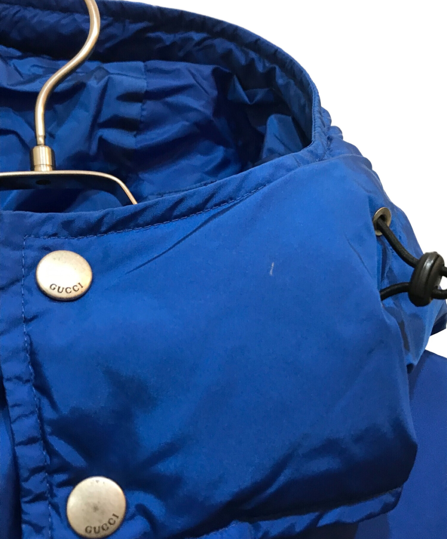 中古・古着通販】GUCCI (グッチ) oversized padded coat ブルー×レッド