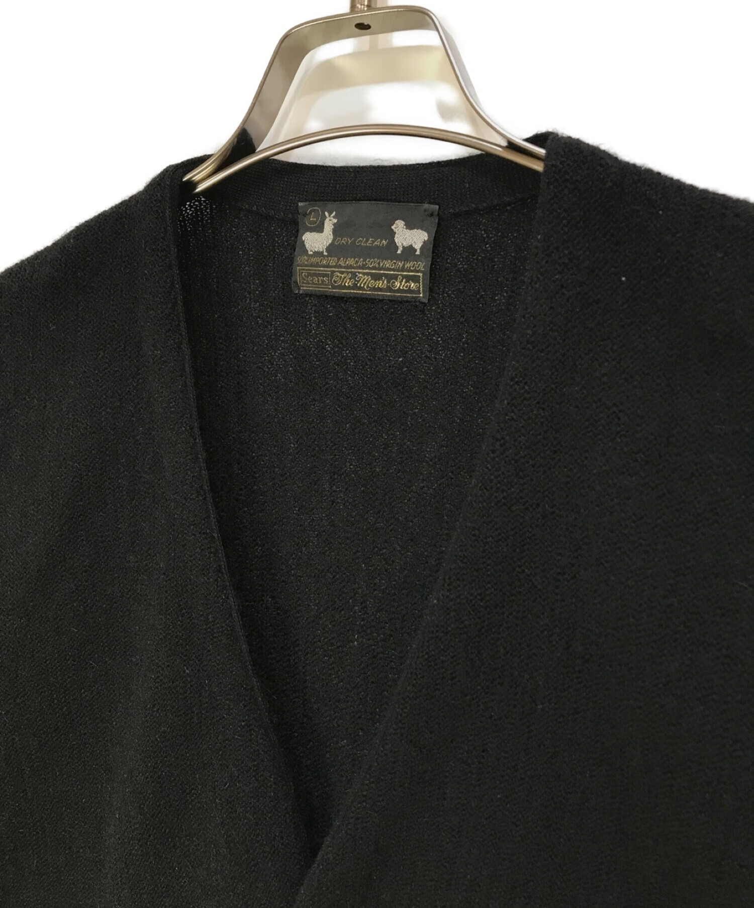 中古・古着通販】Sears (シアーズ) アルパカ カーディガン ブラック