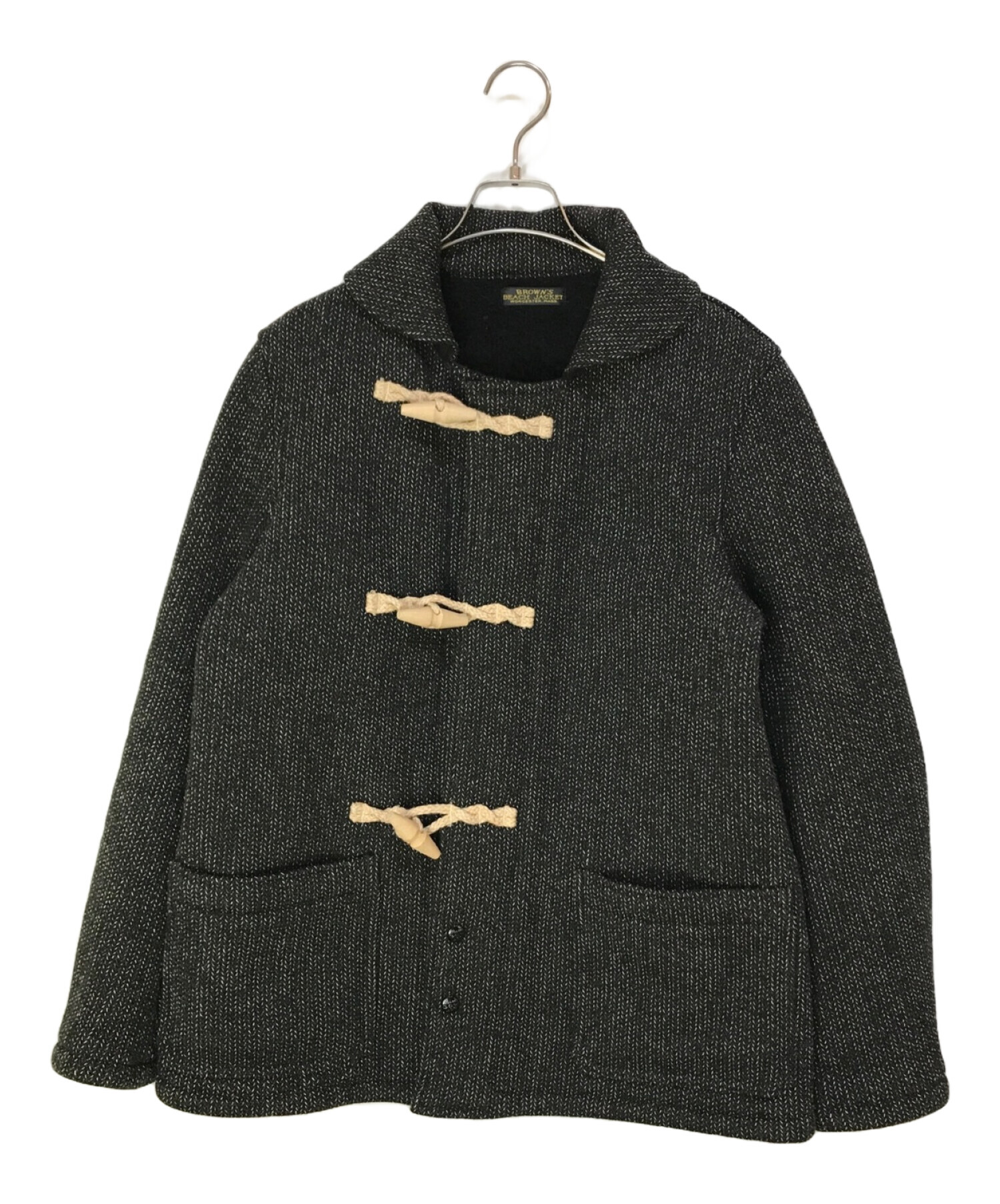 Brown's Beach Jacket ダッフルコート 黒 中古・古着通販】BROWN'S BEACH JACKET (ブラウンズビーチ