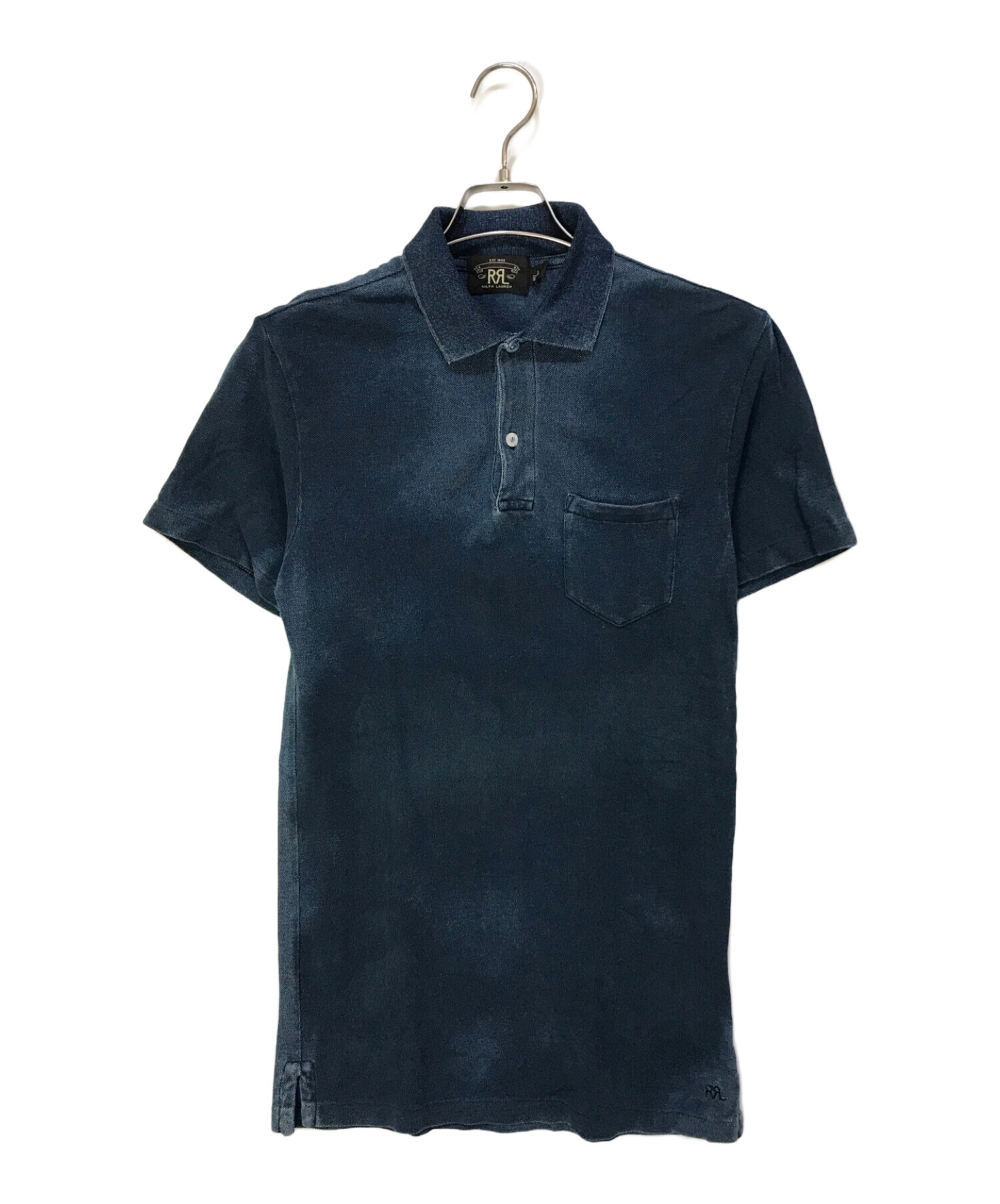 中古・古着通販】RRL (ダブルアールエル) ポロシャツ ブラック サイズ 