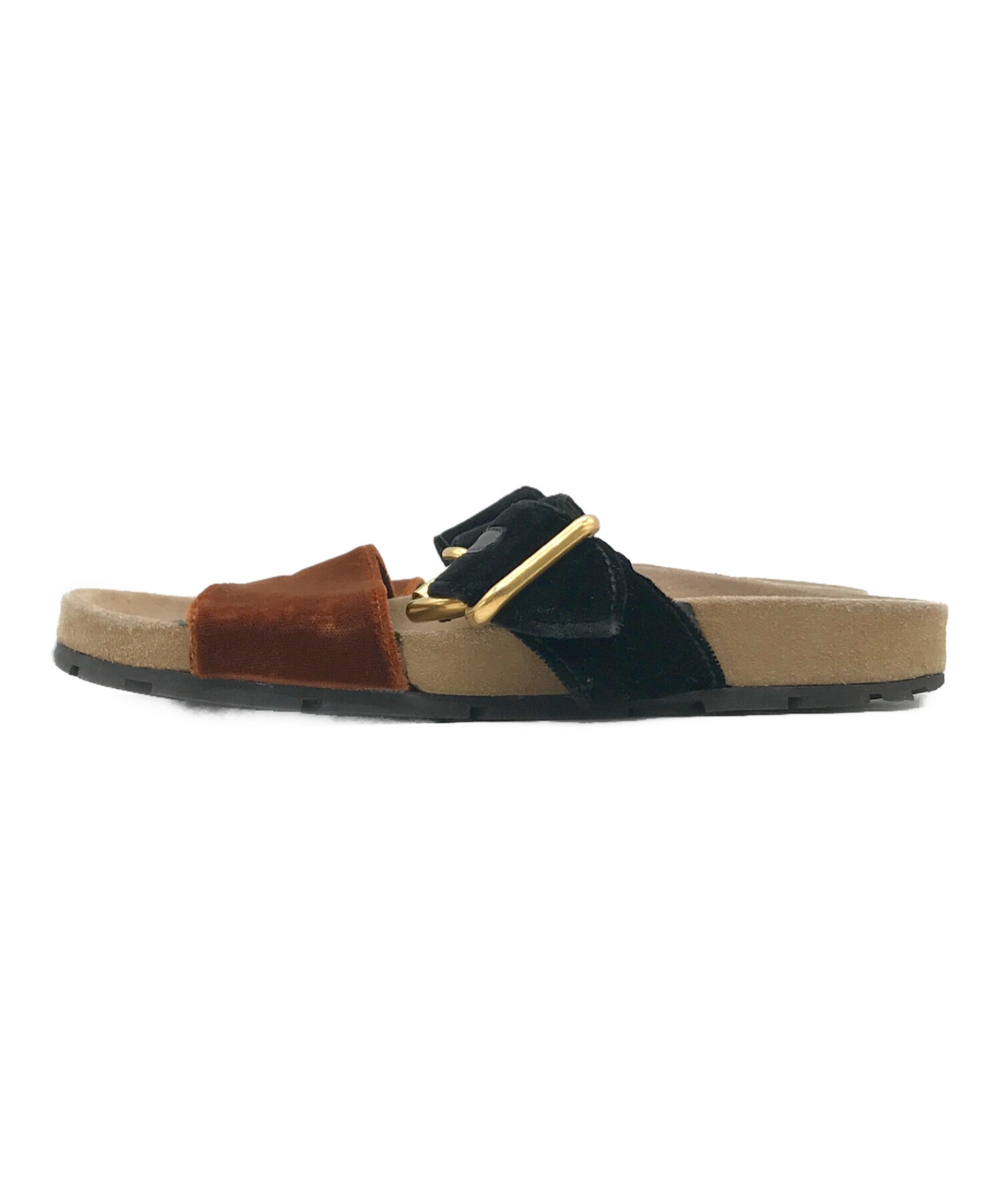 PRADA ベージュ ストラップサンダル　サイズ35 中古・古着通販】PRADA (プラダ) ストラップサンダル ベージュ サイズ