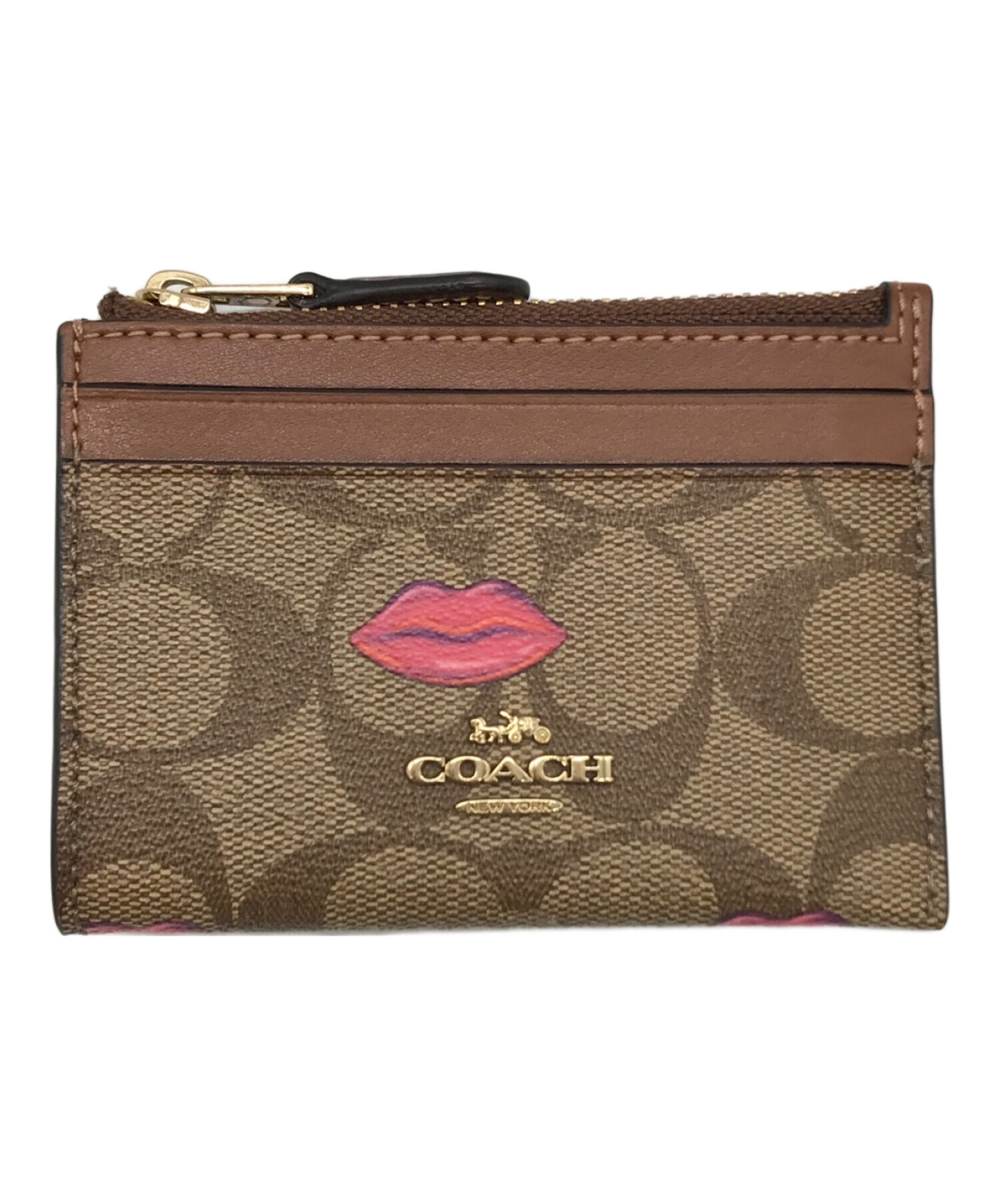 中古・古着通販】COACH (コーチ) パスケース ベージュ サイズ 