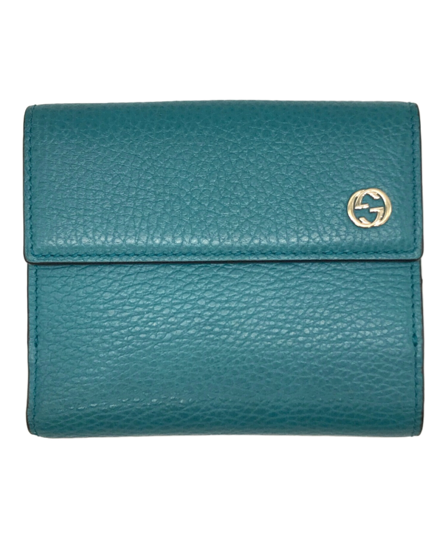 GUCCI 二つ折り財布　中古A 中古・古着通販】GUCCI (グッチ) 2つ折り財布 ブルー サイズ