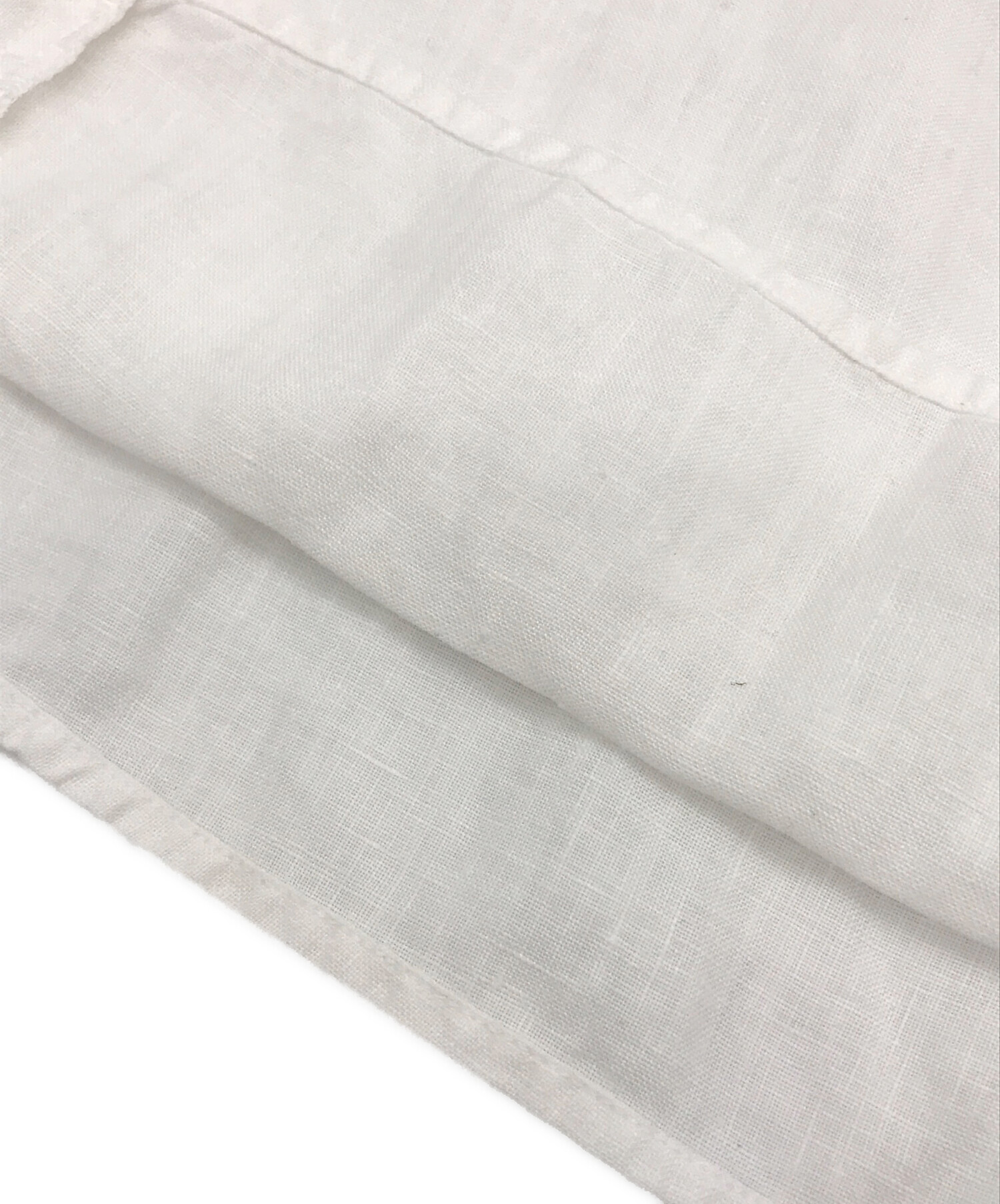 nest Robe 01175-1112-30 リネン ビエラスタンドフリル ブラウス シャツ ホワイト レディース ネストローブ【中古】4-0411M∞ nest Robe リネンビエラスタンドフリルブラウス 01175-1112-49