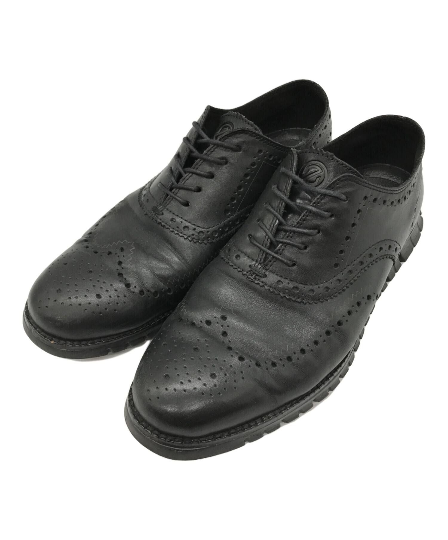 COLE HAAN コール ハーン ZERO GRAND レザー 黒 パンチング コール