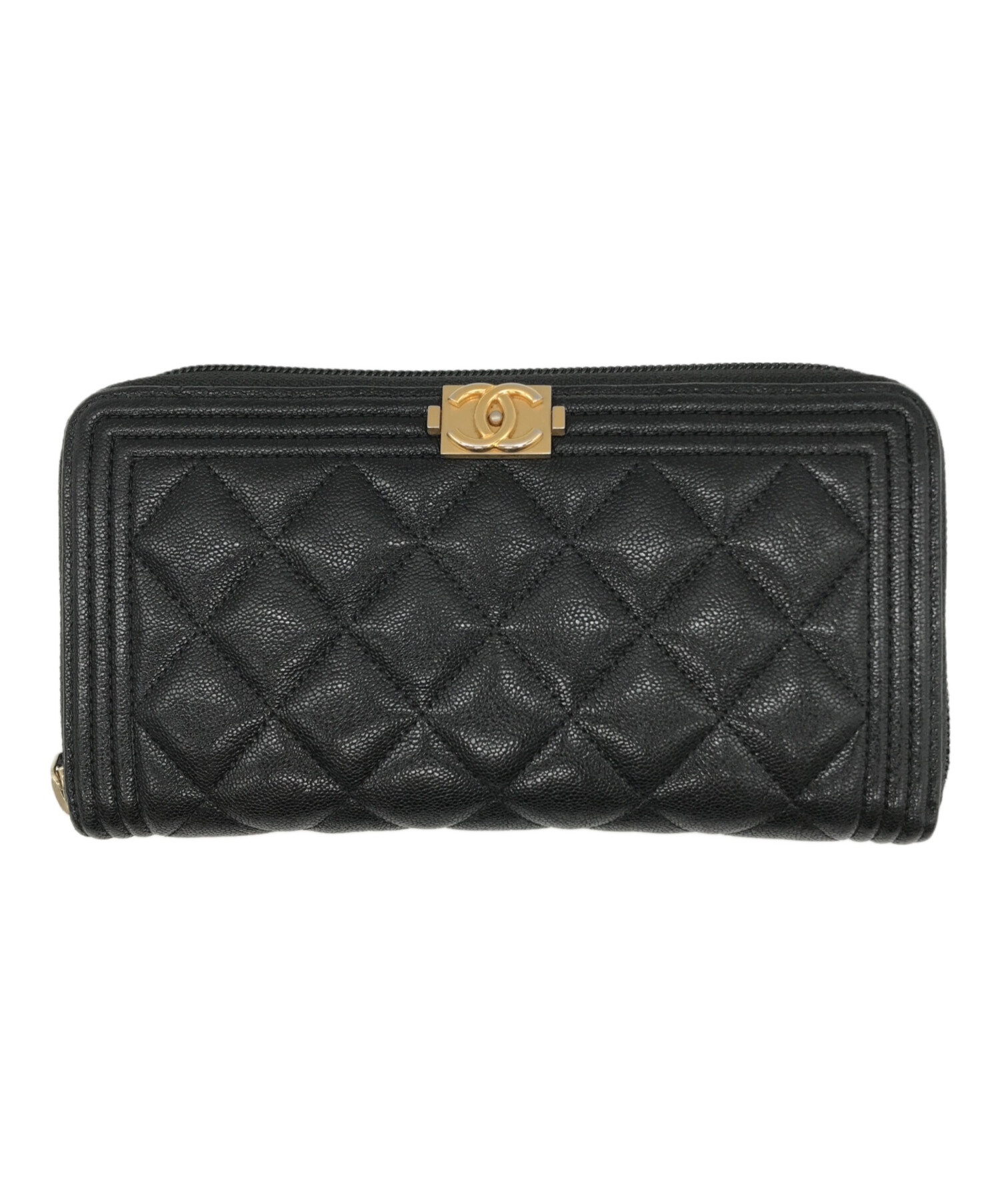 シャネル ラウンドファスナー長財布 未使用品！ 中古・古着通販】CHANEL (シャネル) ラウンドファスナー長財布