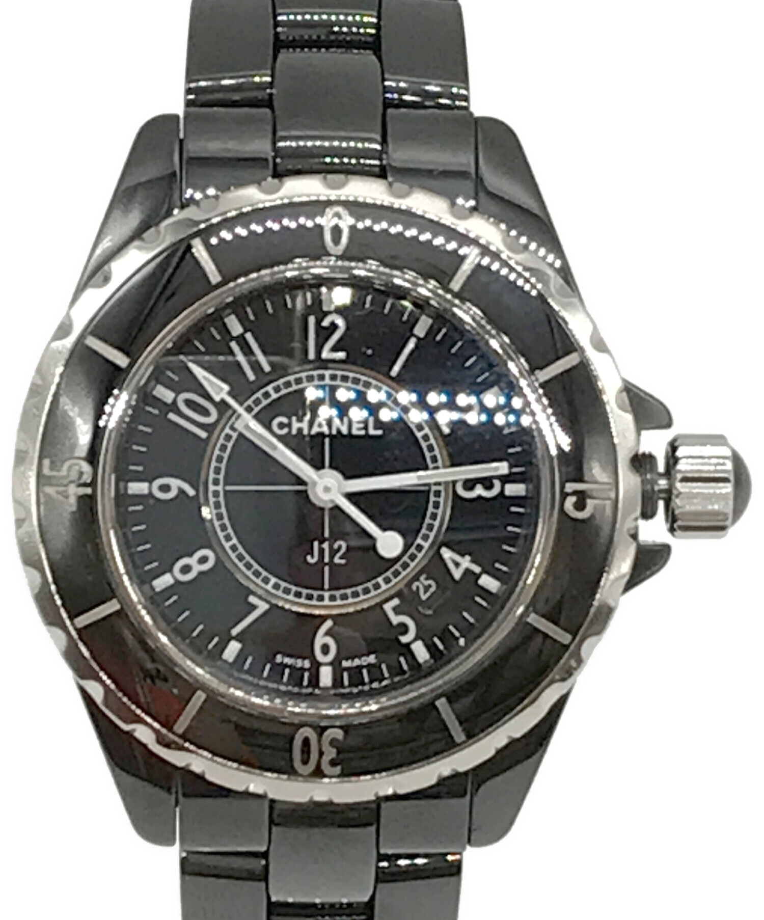 中古・古着通販】CHANEL (シャネル) J12 リストウォッチ ブラック