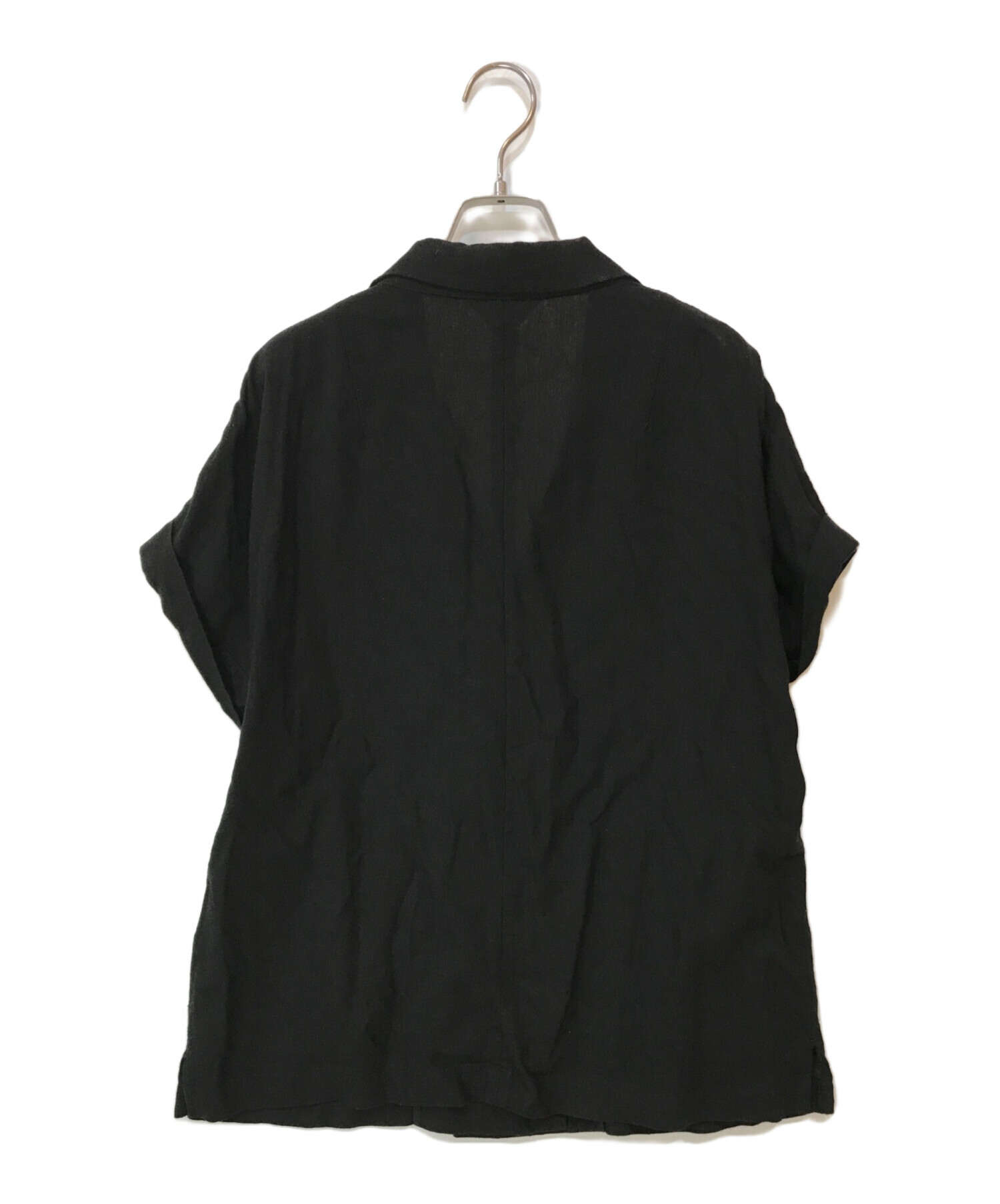 美品 SLOBE IENAレーヨンリネンハーフスリーブ ジャケット SLOBE IENA（スローブイエナ）の「レーヨンリネンハーフスリーブ