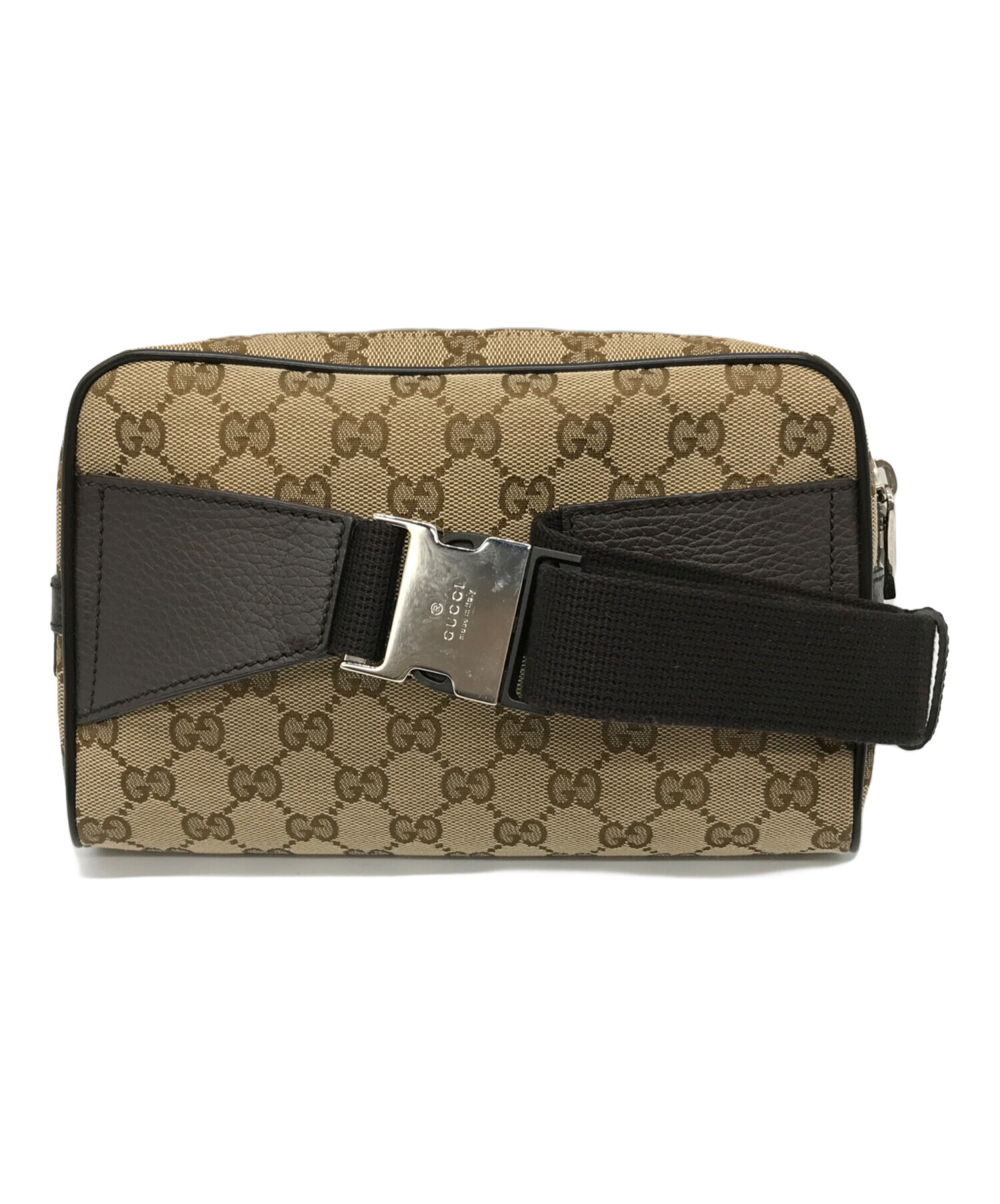 中古・古着通販】GUCCI (グッチ) GGキャンバスボディバッグ ベージュ