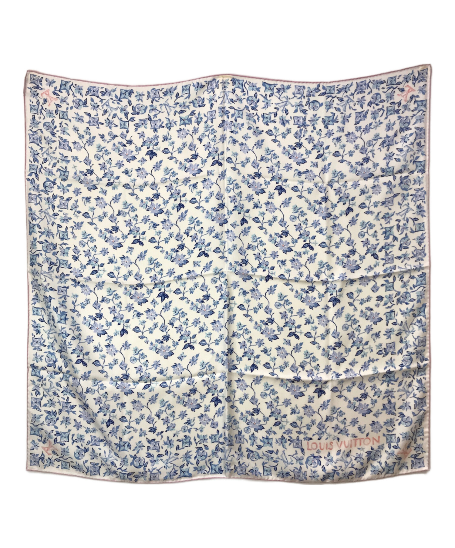 新品未使用LOUIS VUITTON 水色 シルク スカーフ 中古・古着通販】LOUIS VUITTON (ルイ ヴィトン) LVエデン シルク