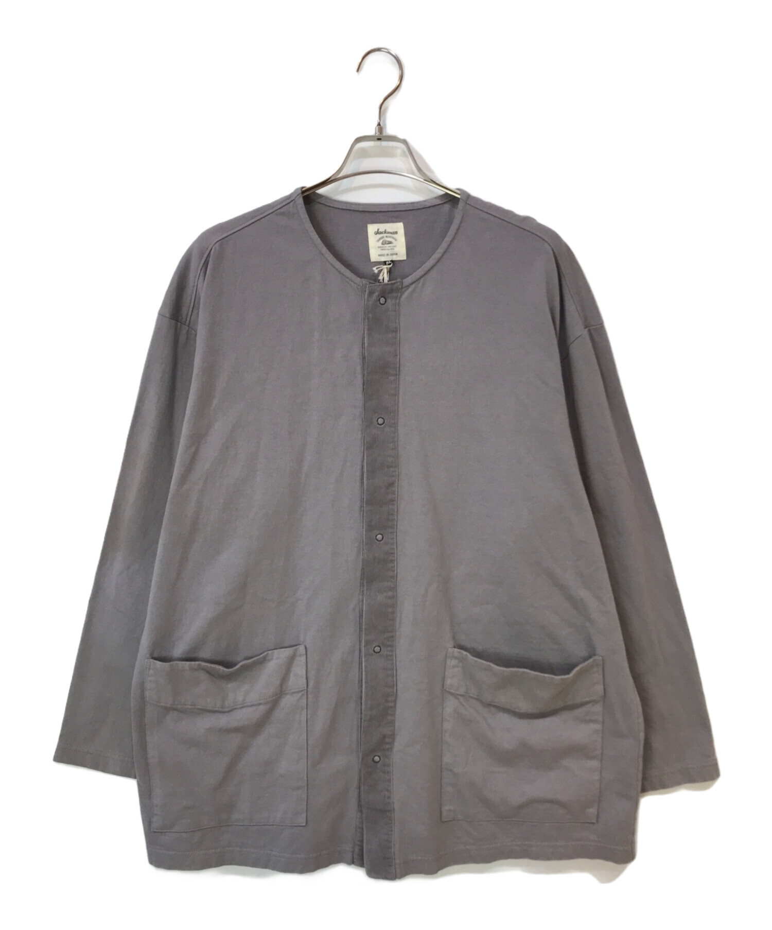 Jackman(ジャックマン)Collarless Jacket ウールジャケット WOOL 