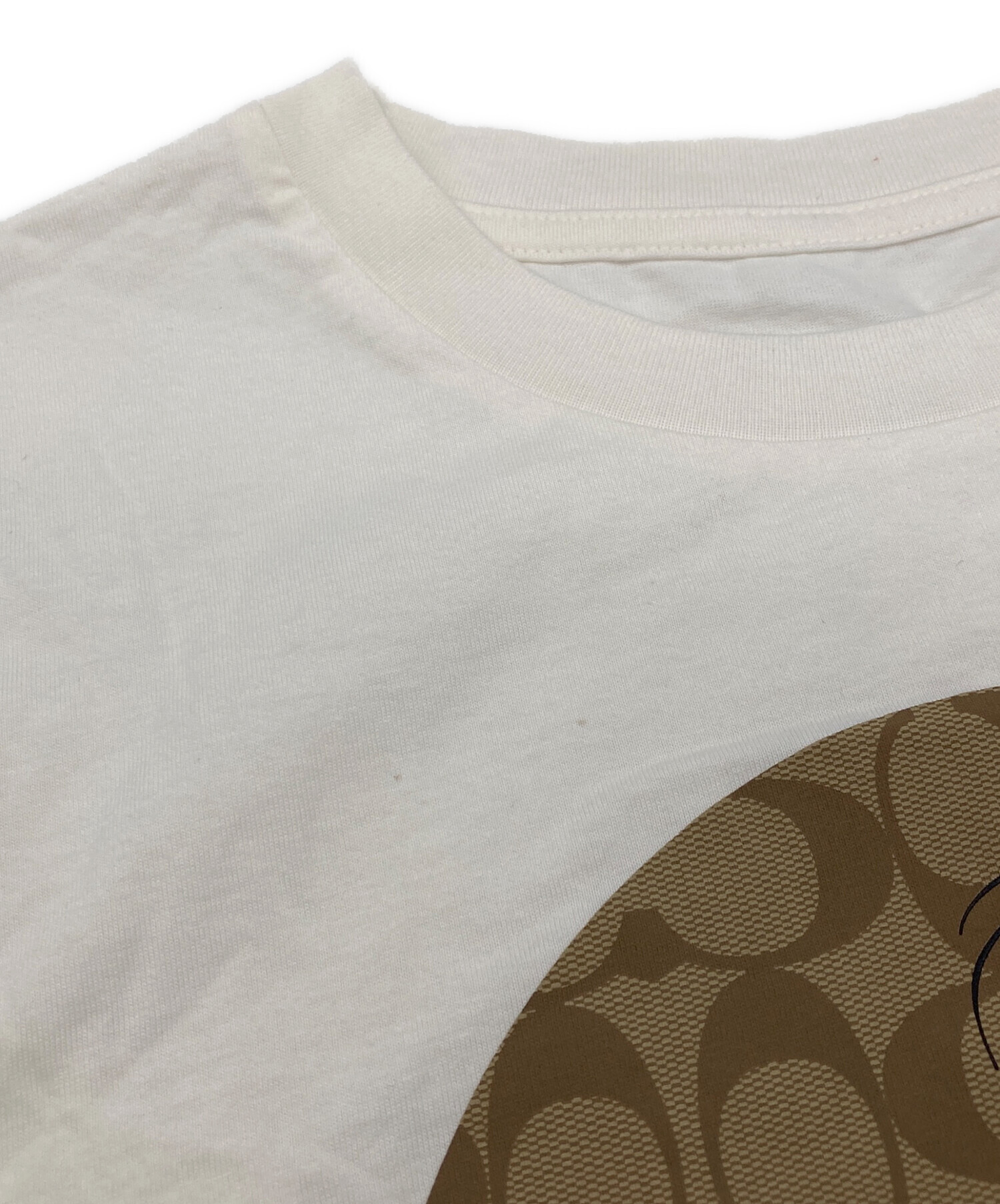 新品 DISNEY×COACH ロープクライム ミッキー シグネチャー Tシャツ Disney X Coach Mickey Mouse Signature T Shirt In Organic Cotton
