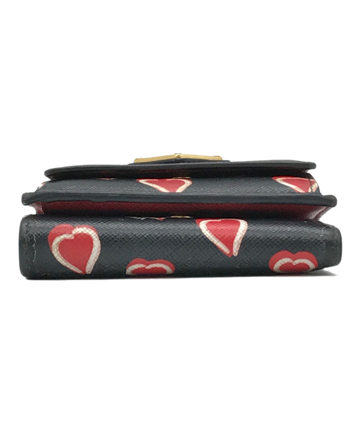 中古・古着通販】PRADA (プラダ) サフィアーノ ハート コンパクト 