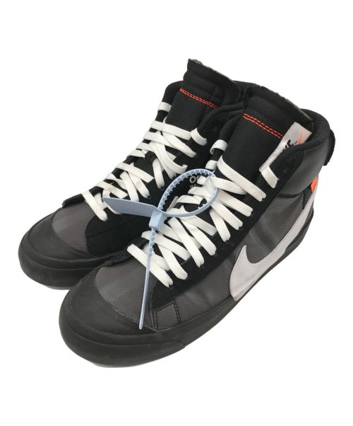 ■Off-White × NIKE BLAZER MID■ブラック■美中古■完売 Nike X Off-White ナイキ x オフホワイト Blazer Mid スニーカー