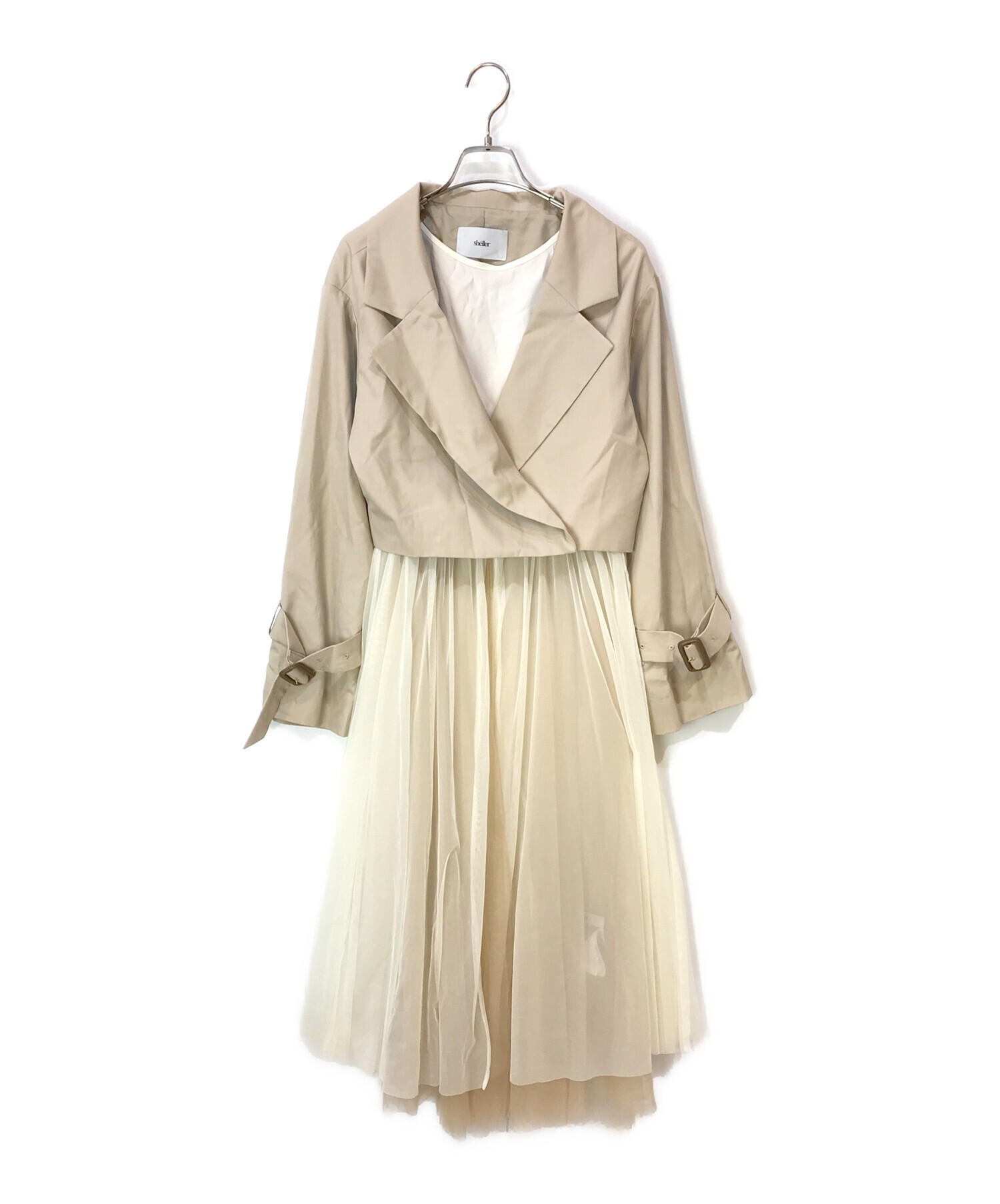 sheller シェリエ 2way short trench coat Classic short trench coat