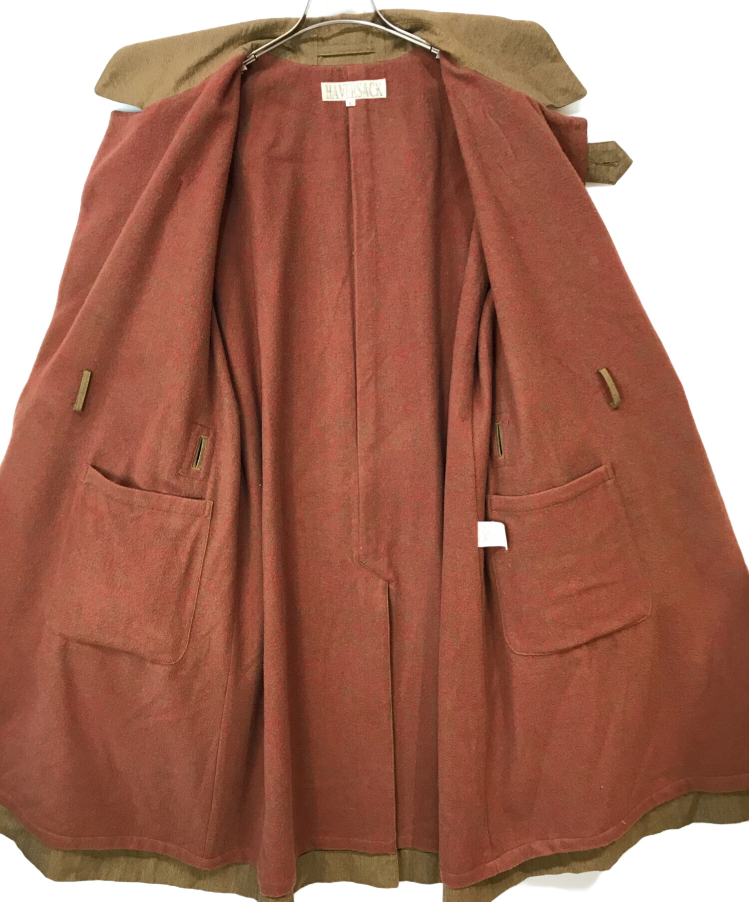 中古・古着通販】HAVERSACK (ハバーサック) ロングコート ブラウン