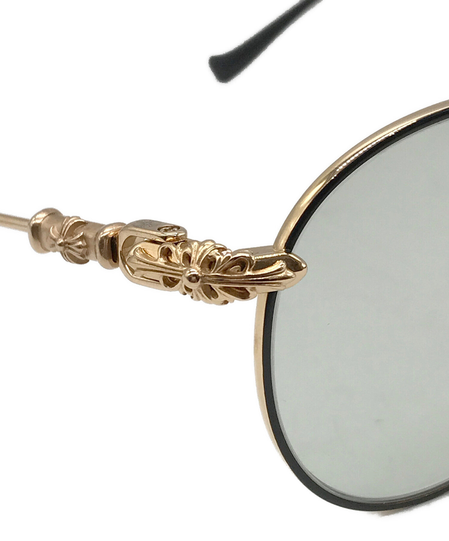 クロムハーツ DISCO STICK フローラルテンプルセルフレームサングラス  