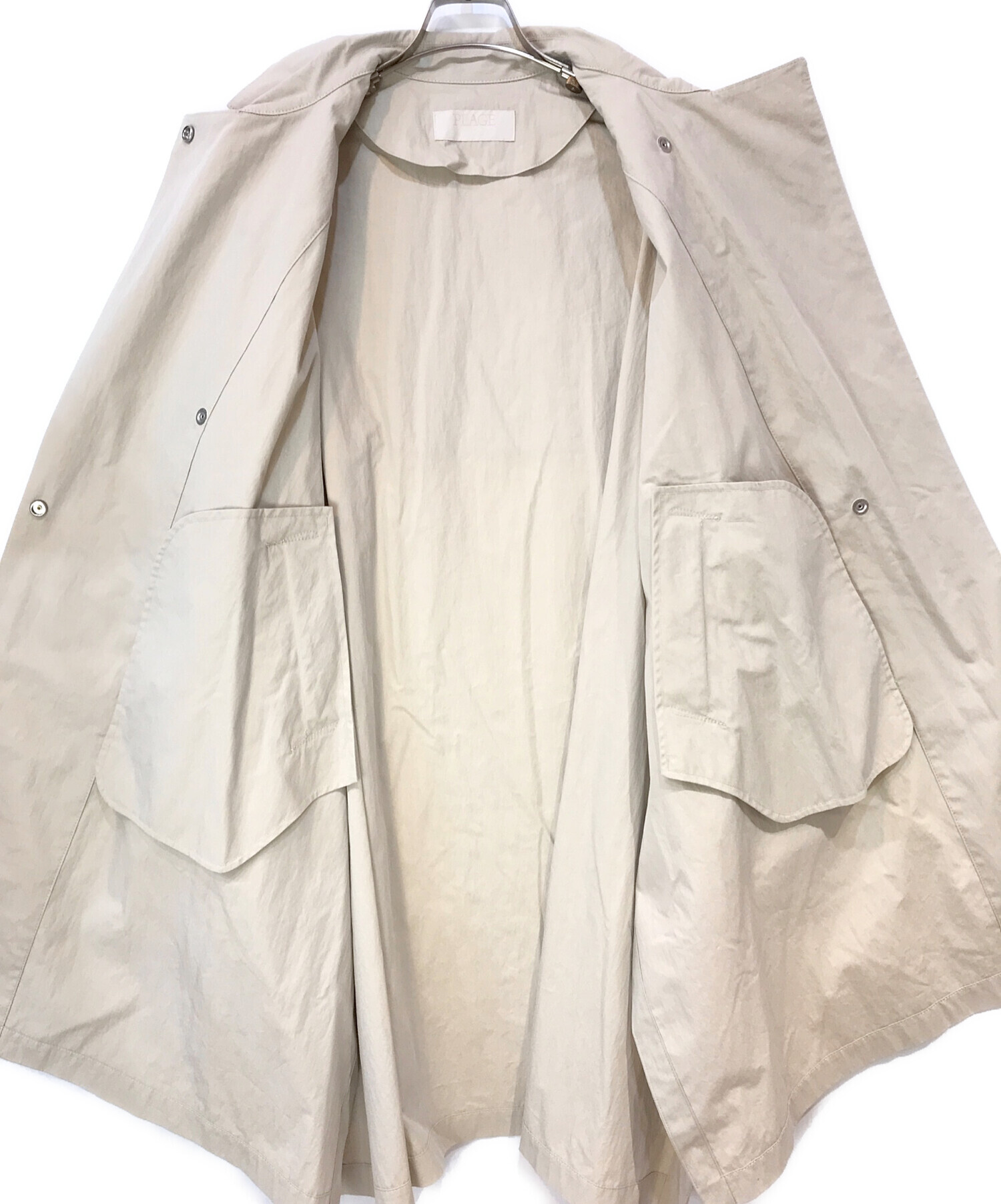 プラージュ　テントコート ベージュ　36 plage 新品未使用 中古・古着通販】Plage (プラージュ) テントコート ベージュ サイズ:36