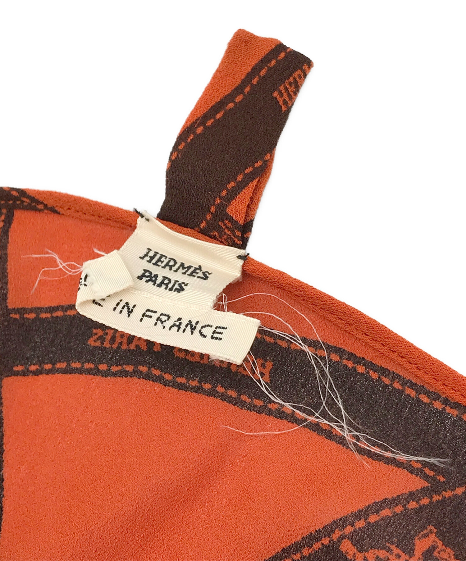 中古・古着通販】HERMES (エルメス) ボルデュックリボン柄 シルク 