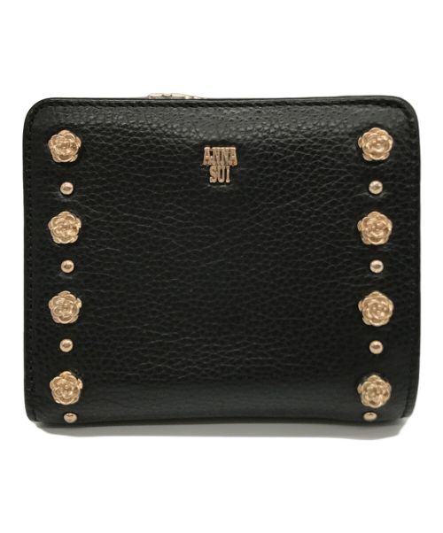 新品】アナスイバレンシア Lファスナー2つ折り財布 イエロー 安い，低価