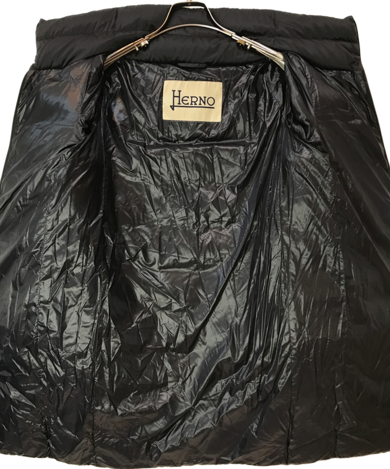 中古・古着通販】HERNO (ヘルノ) ダウンコート ブラック サイズ:38  