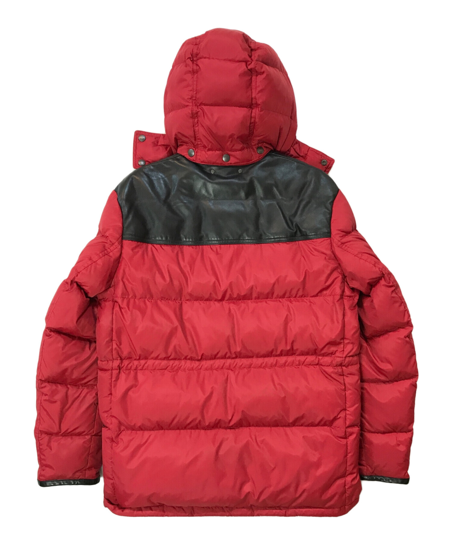 中古・古着通販】COACH (コーチ) ダウンジャケット ブラック×レッド