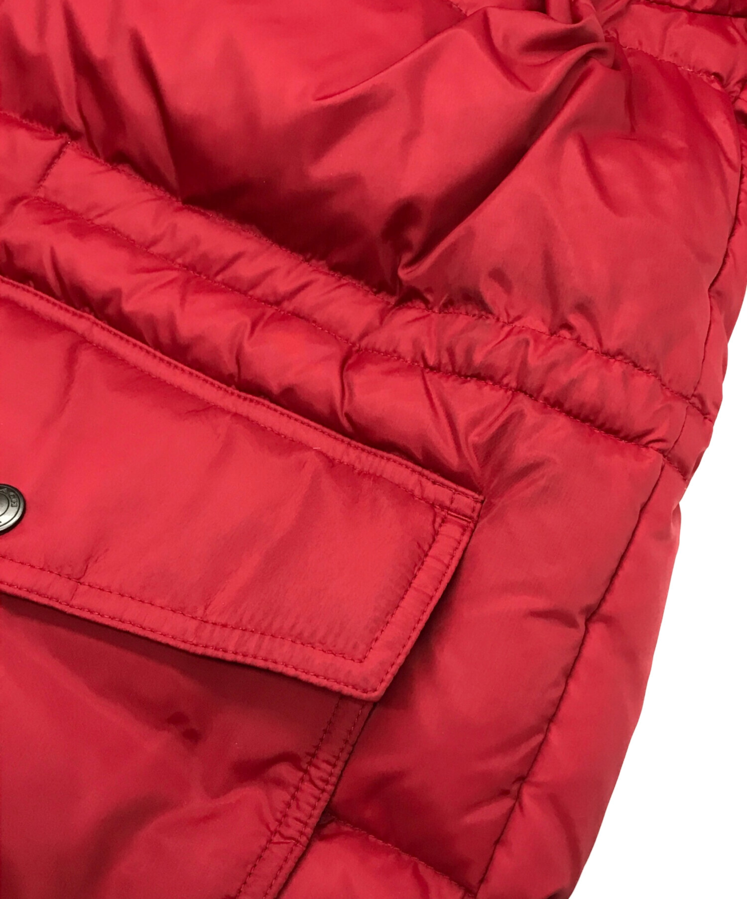 中古・古着通販】COACH (コーチ) ダウンジャケット ブラック×レッド