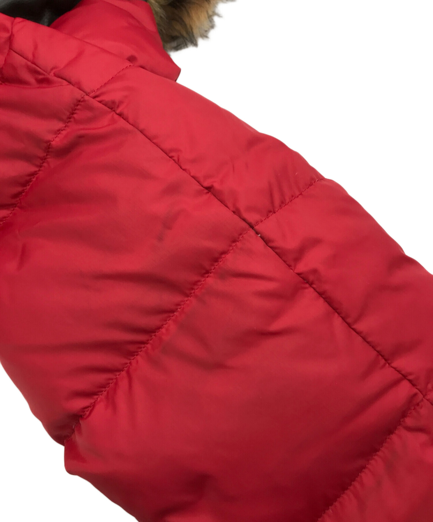 中古・古着通販】COACH (コーチ) ダウンジャケット ブラック×レッド