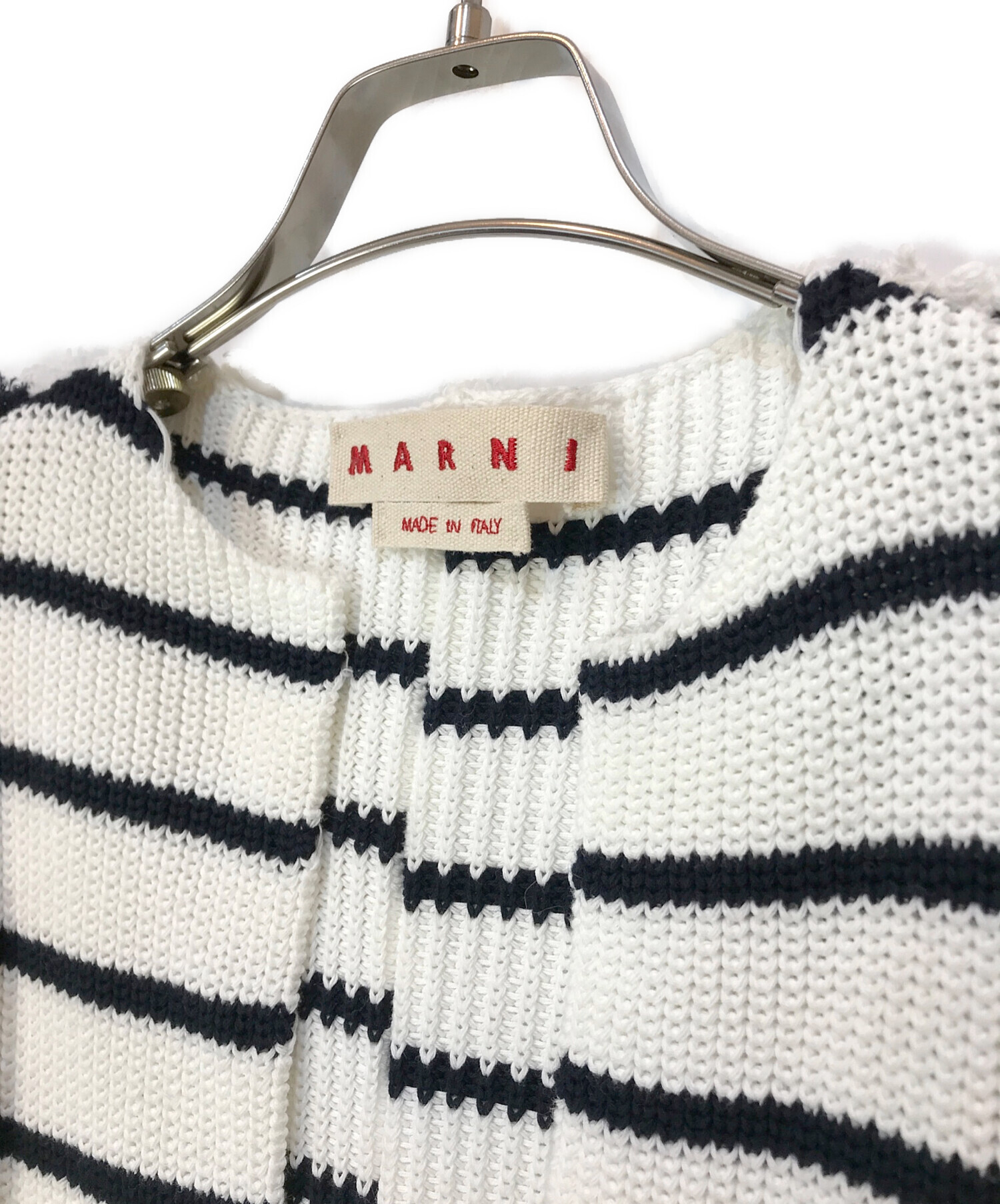 中古・古着通販】MARNI (マルニ) 22SS ボーダーニット 中古・古着通販】MARNI (マルニ) 22SS ボーダーニット