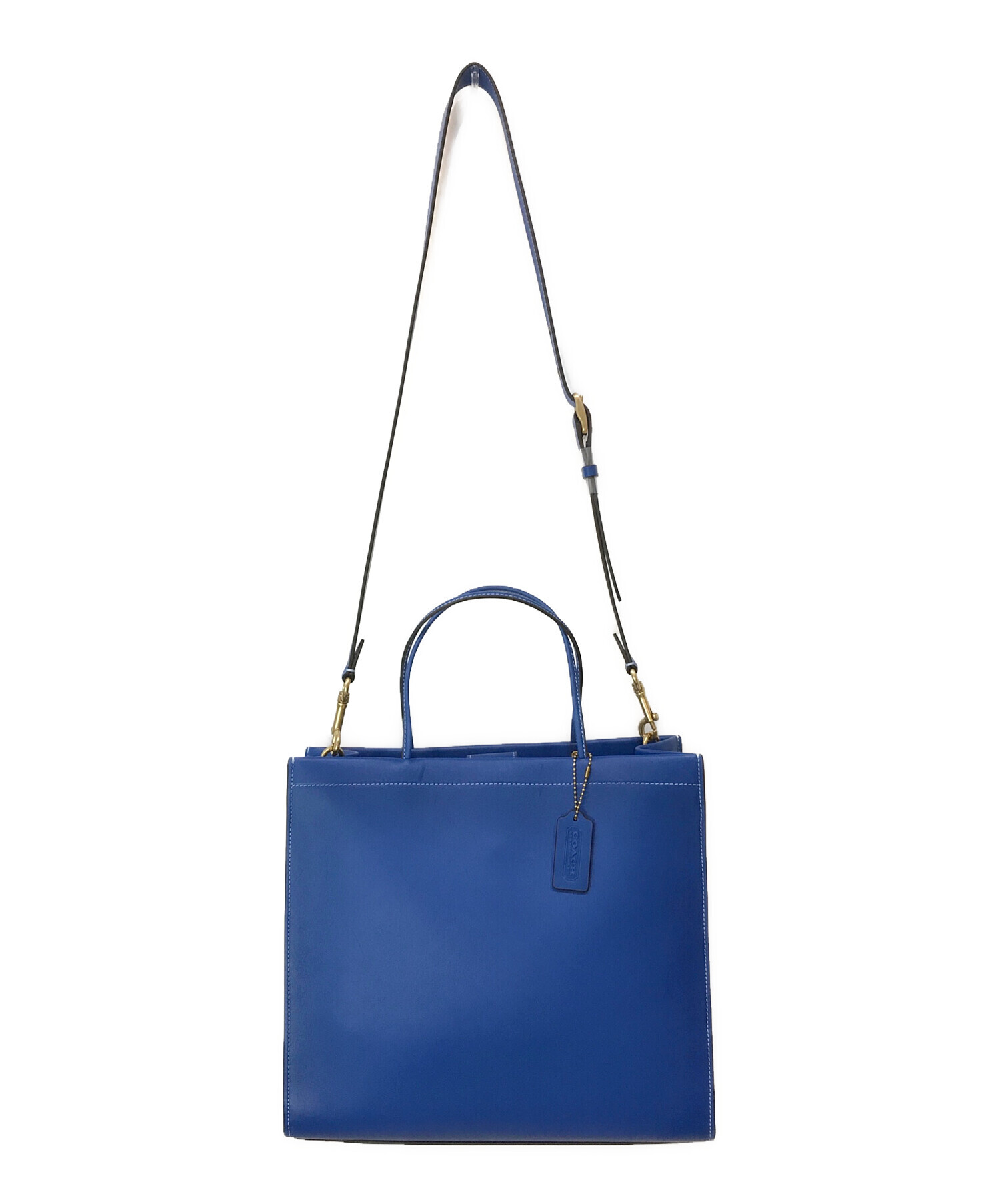 中古・古着通販】COACH (コーチ) カシン キャリー 32 バッグ ブルー