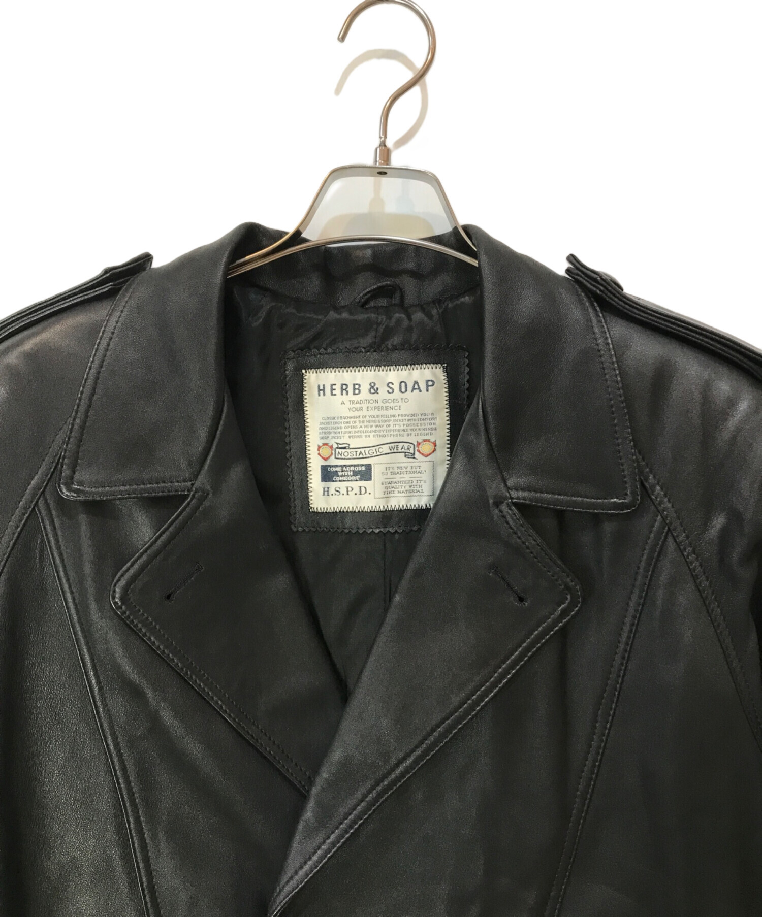 中古・古着通販】HERB & SOAP (ハーブ＆ソープ) シープレザートレンチ