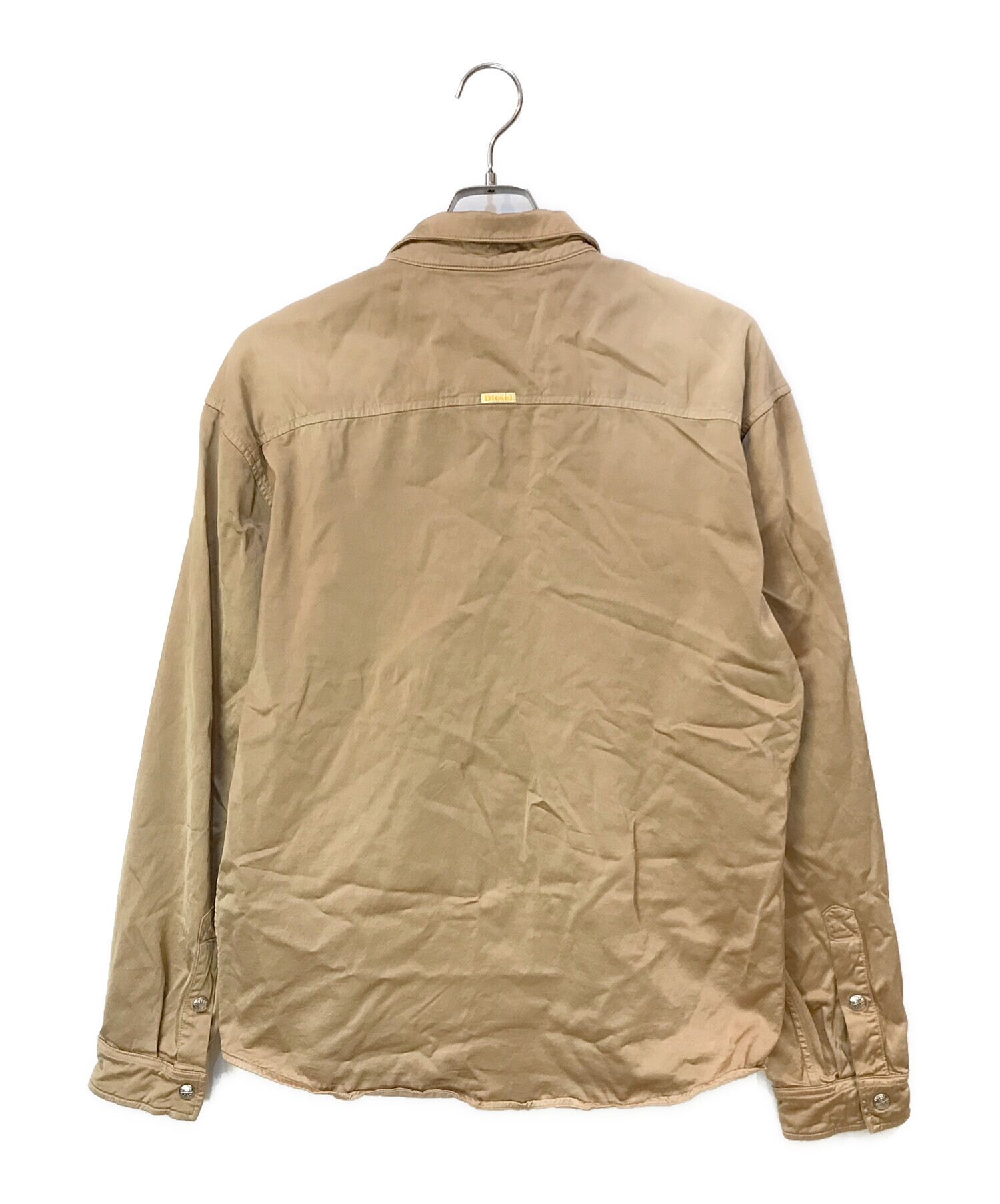 中古・古着通販】DIESEL (ディーゼル) スナップボタンシャツ ベージュ 