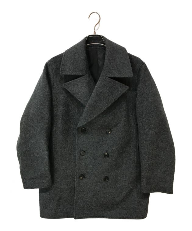 The CLASIK ダブルブレストピーコート グレー 中古・古着通販】The CLASIK (ザ クラシック) PEA COAT グレー サイズ