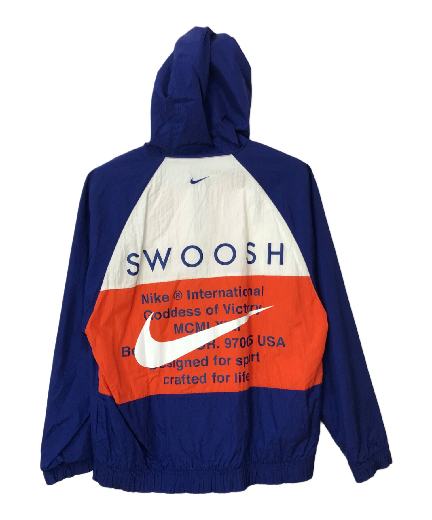 中古・古着通販】NIKE (ナイキ) ナイロンジャケット ブルー サイズ:M 