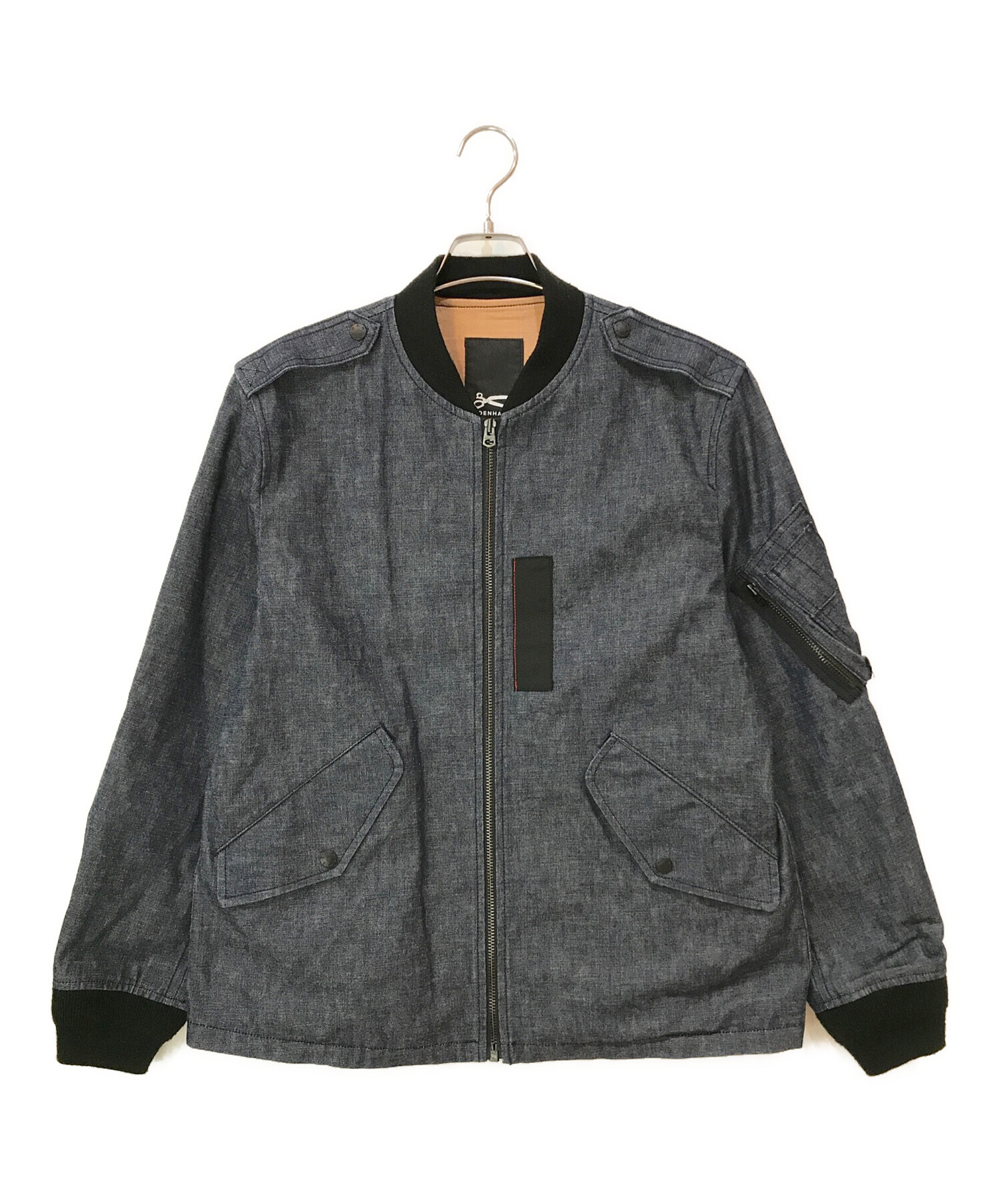 中古・古着通販】Denham (デンハム) ジップブルゾン インディゴ サイズ 
