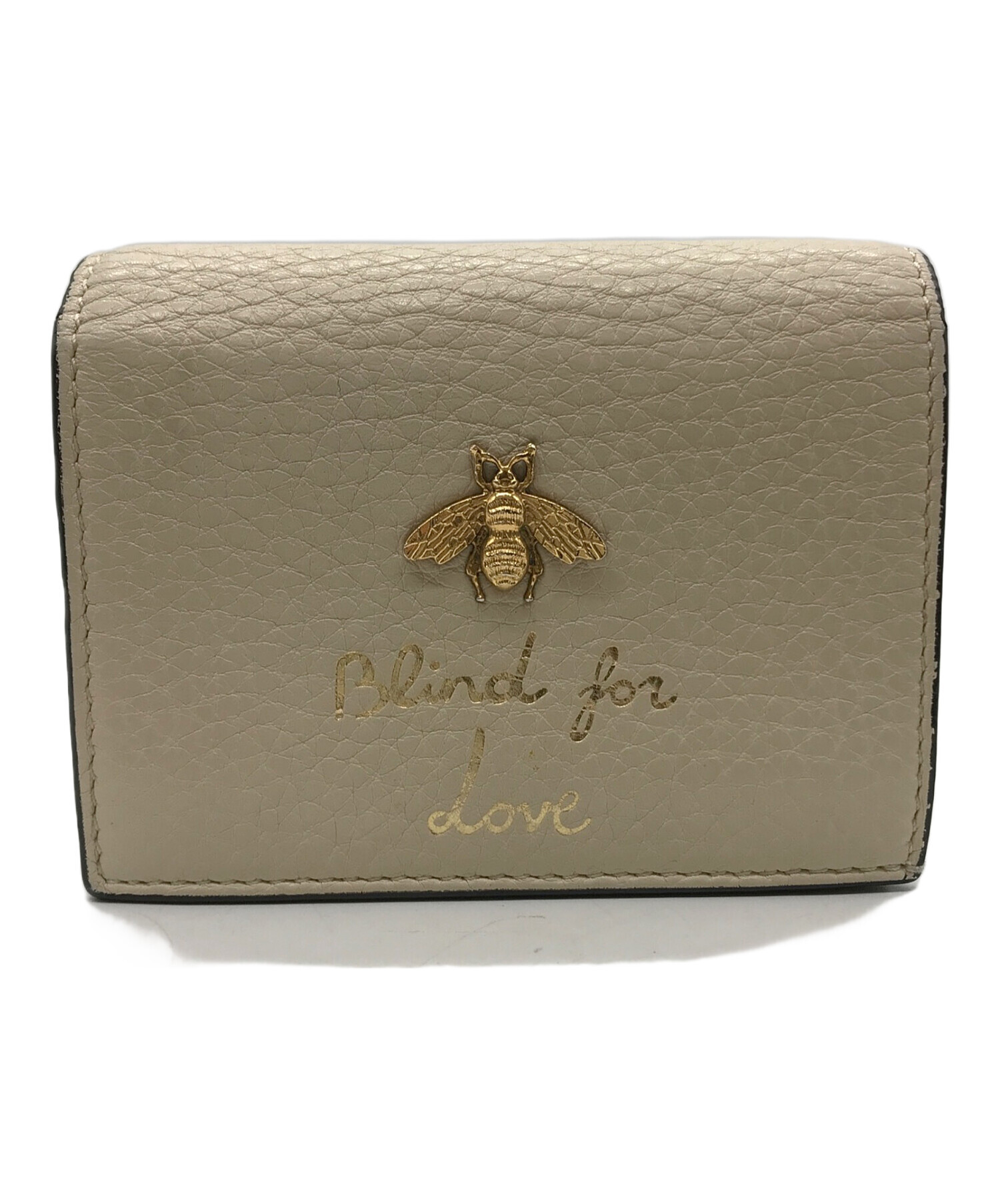 グッチ GUCCI 二つ折り財布 アニマリエ ビー 蜂 ブラック 522915
