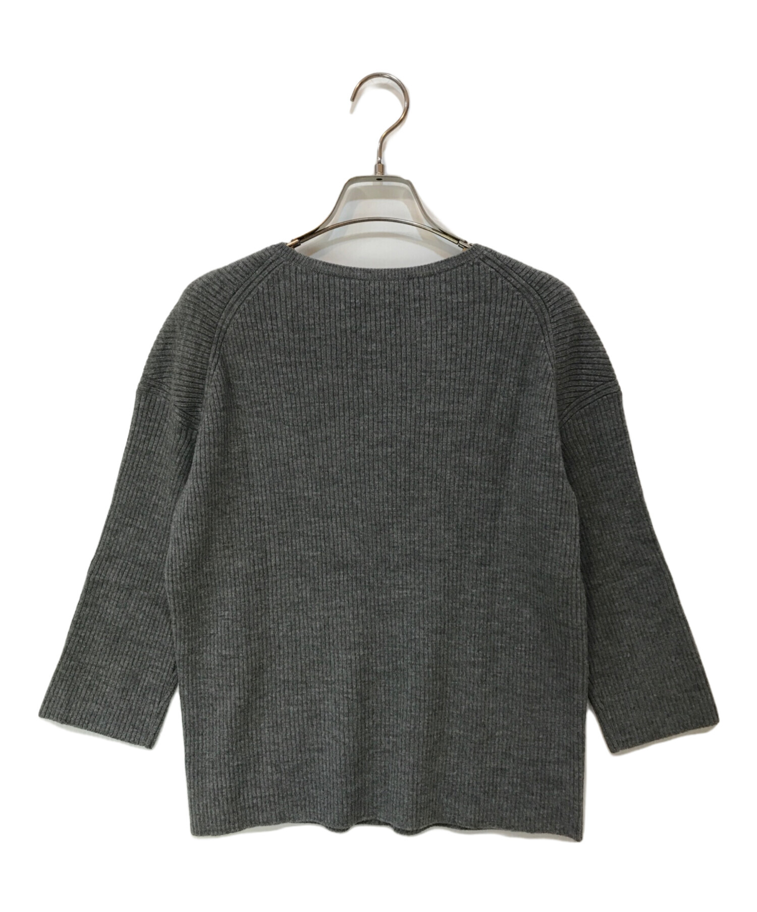 アパルトモン ドゥーズィエムクラス ニット ウール100% グレー