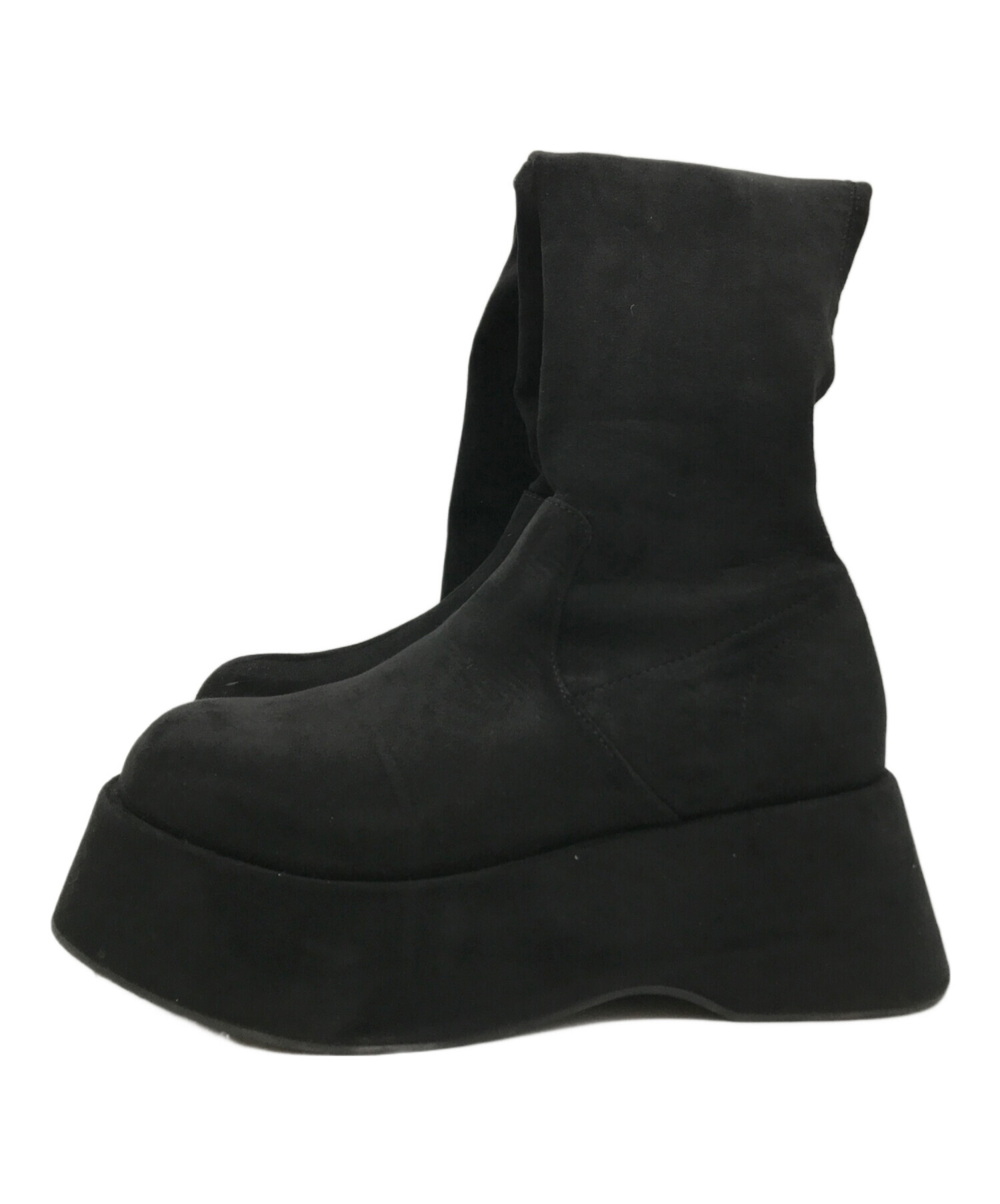 中古・古着通販】EMODA (エモダ) ローヒールフィットロングブーツ