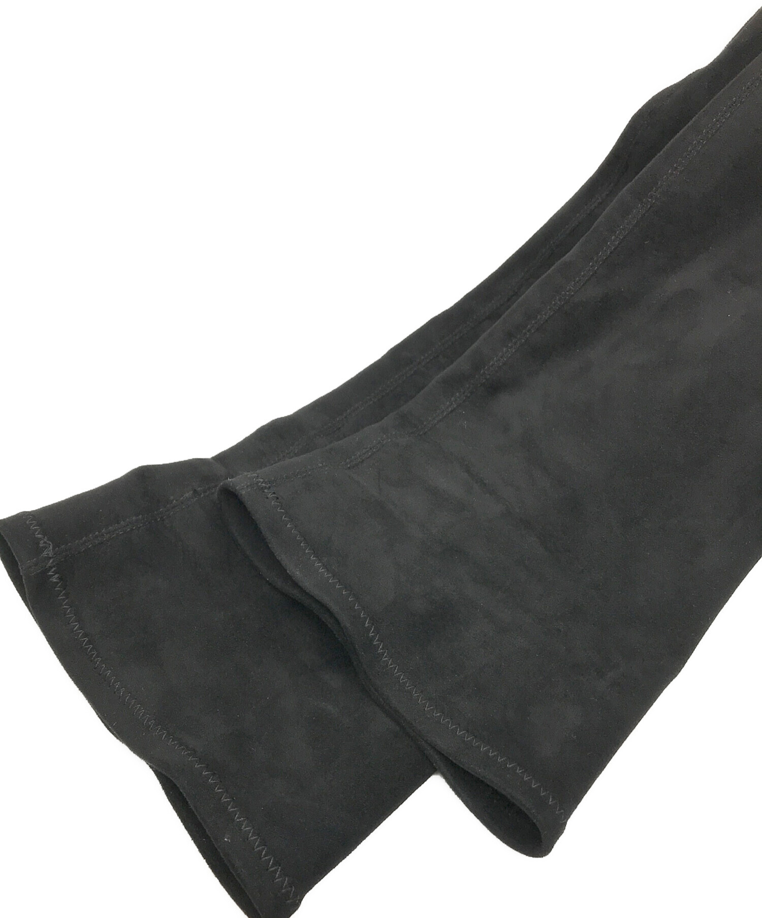 【着用一度のみ】EMODA ローヒールフィットロングブーツ　黒　L 中古・古着通販】EMODA (エモダ) ローヒールフィットロングブーツ