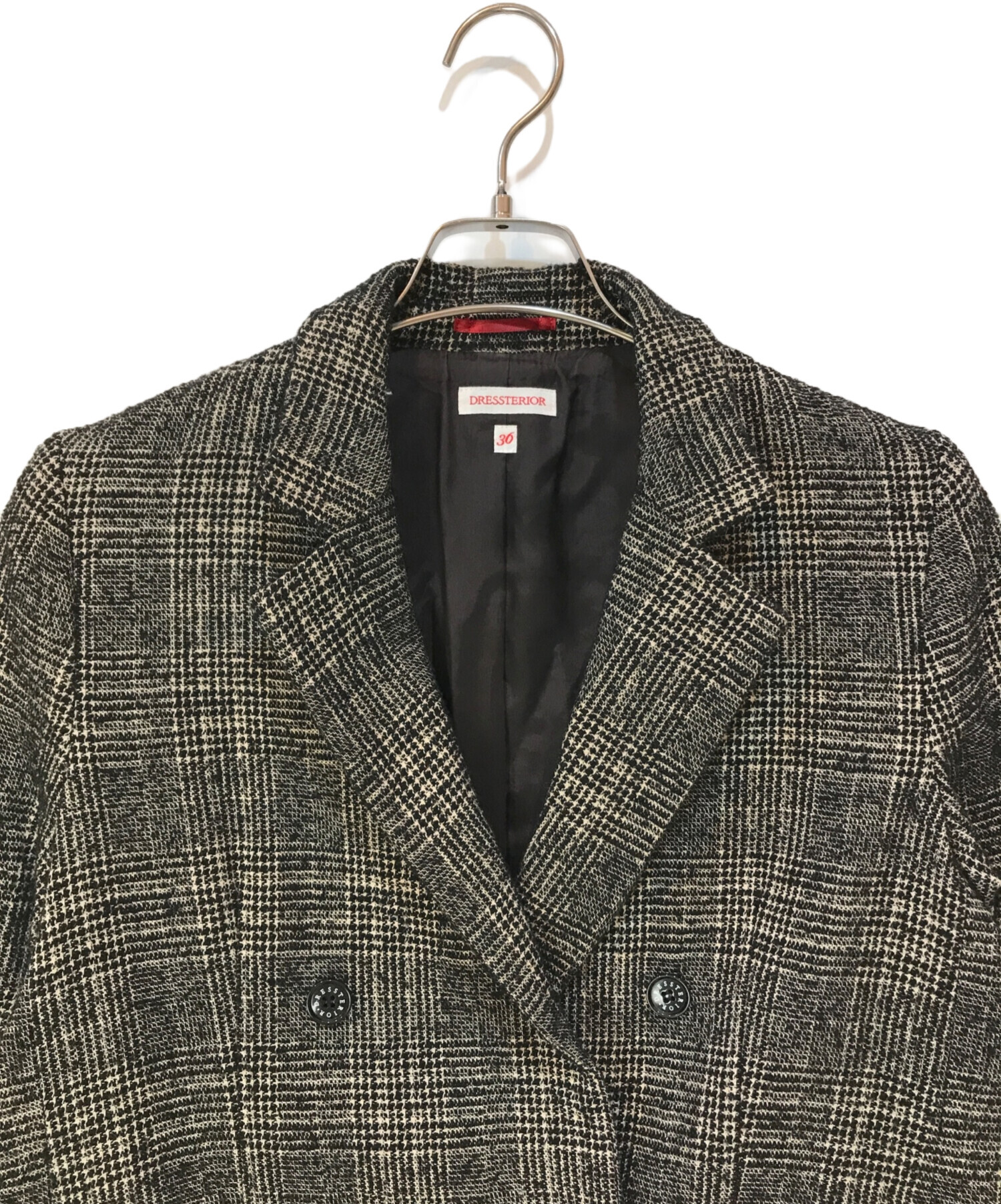 中古・古着通販】DRESSTERIOR (ドレステリア) ループチェックダブル